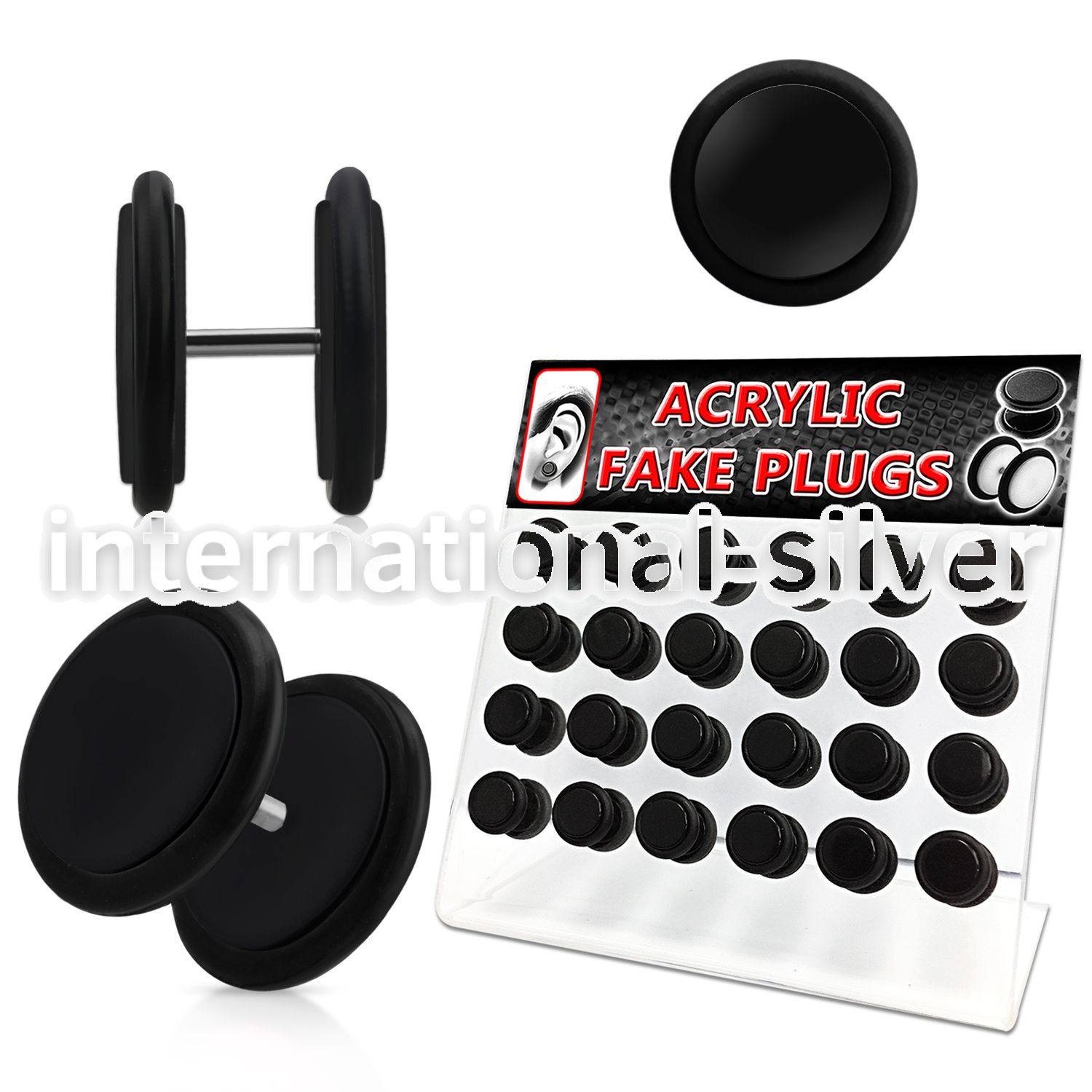 dacb57 cheaters  illusion plugs and tapers acrylic body jewelry belly button