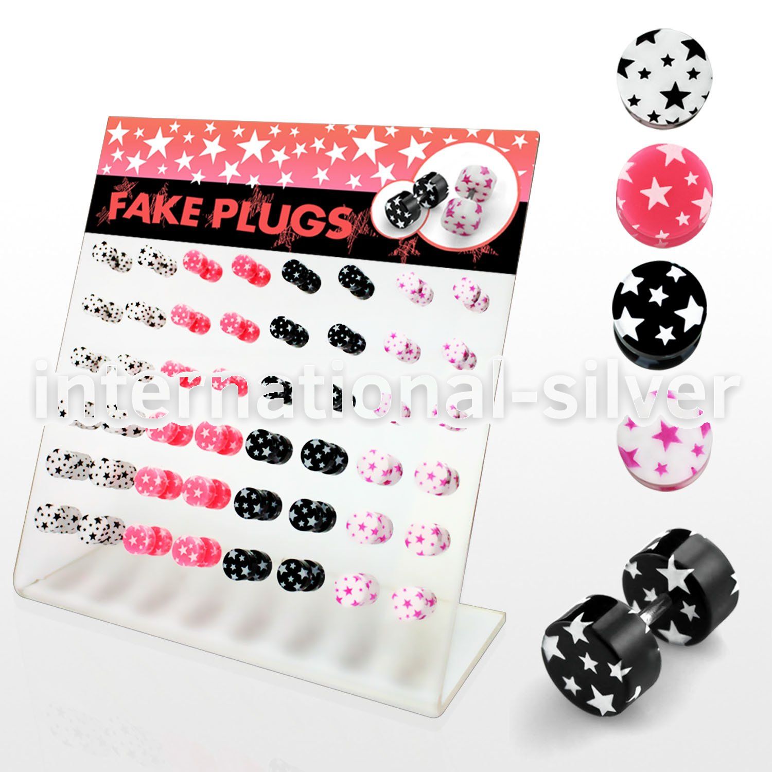dacb77 cheaters  illusion plugs and tapers acrylic body jewelry belly button