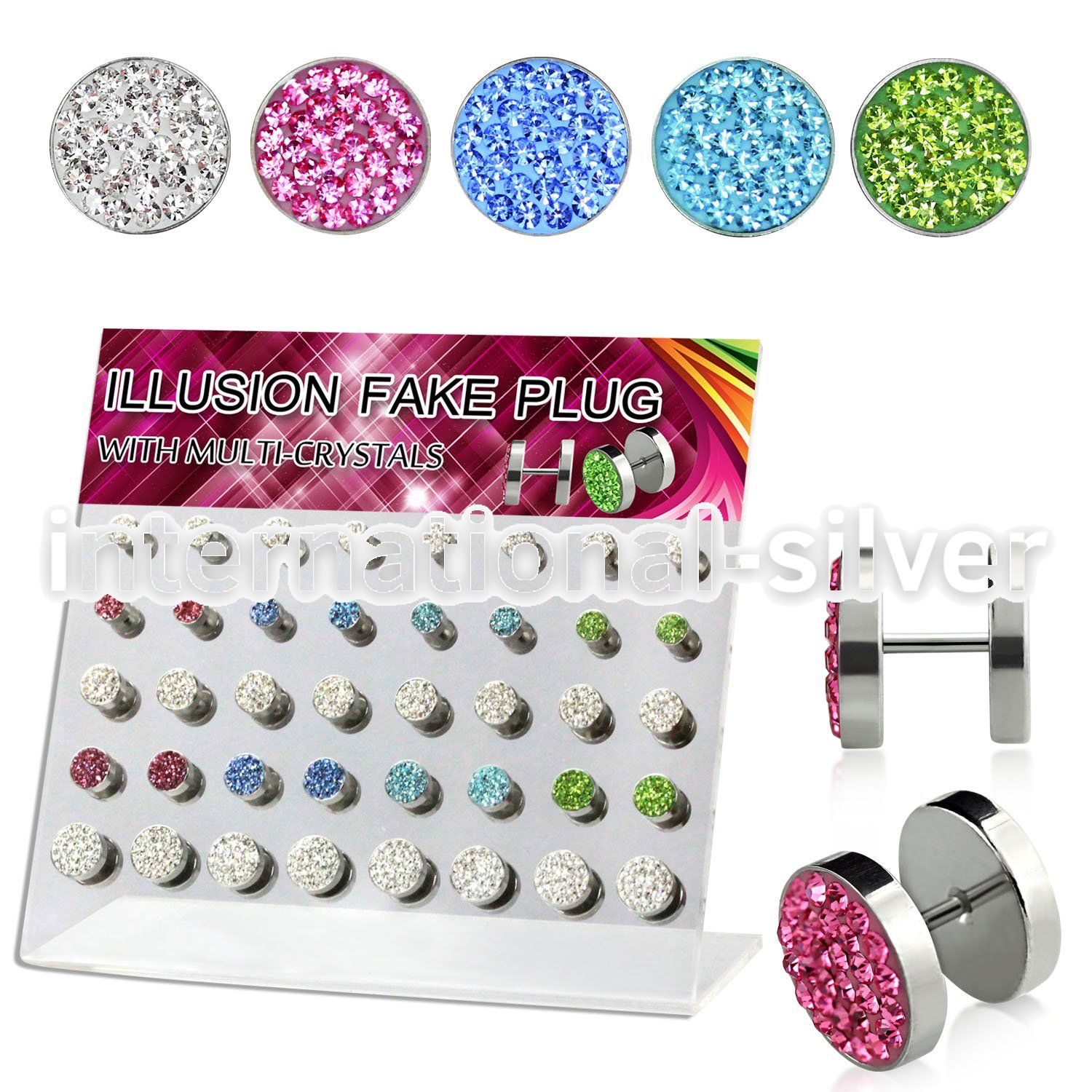 dacb82 cheaters  illusion plugs and tapers surgical steel 316l belly button