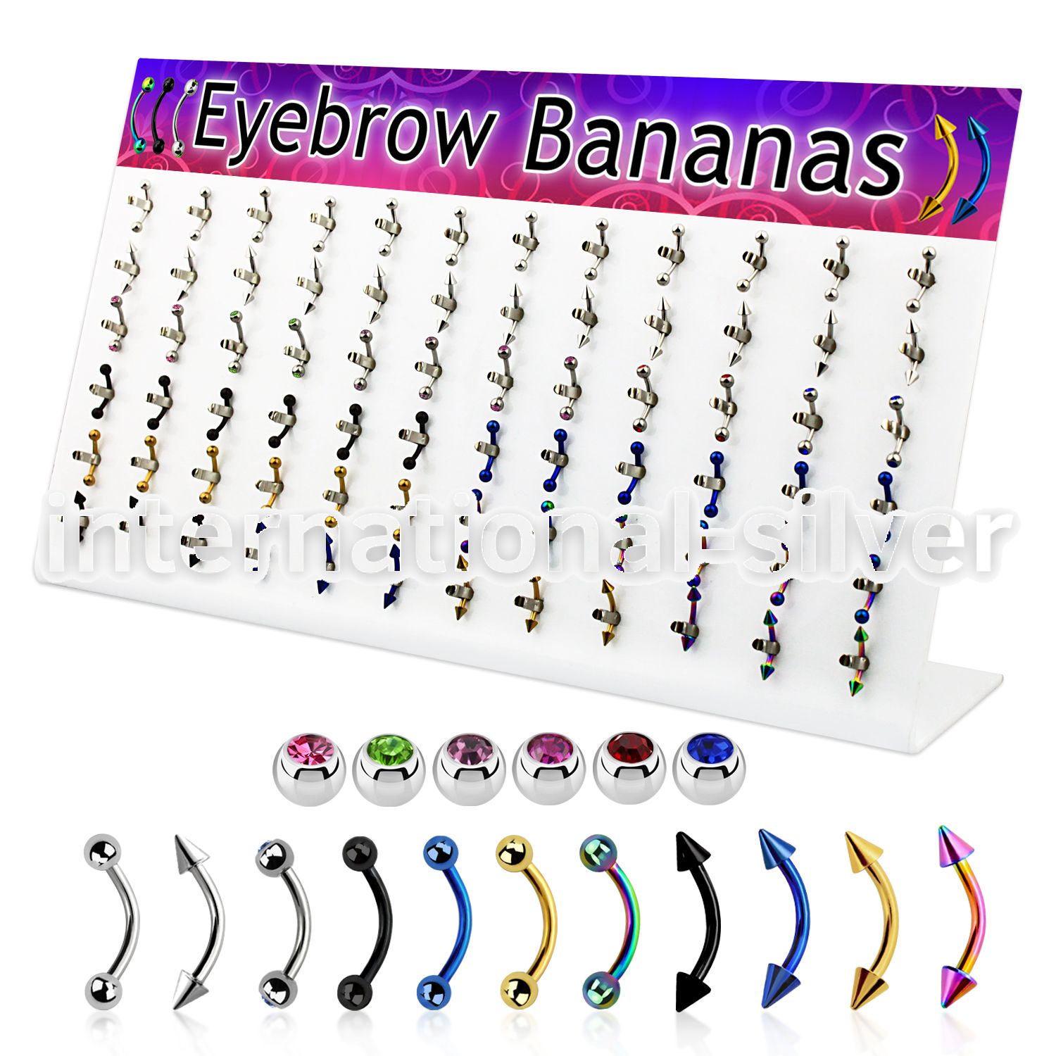 dacb93 micro curved barbells anodized surgical steel 316l eyebrow