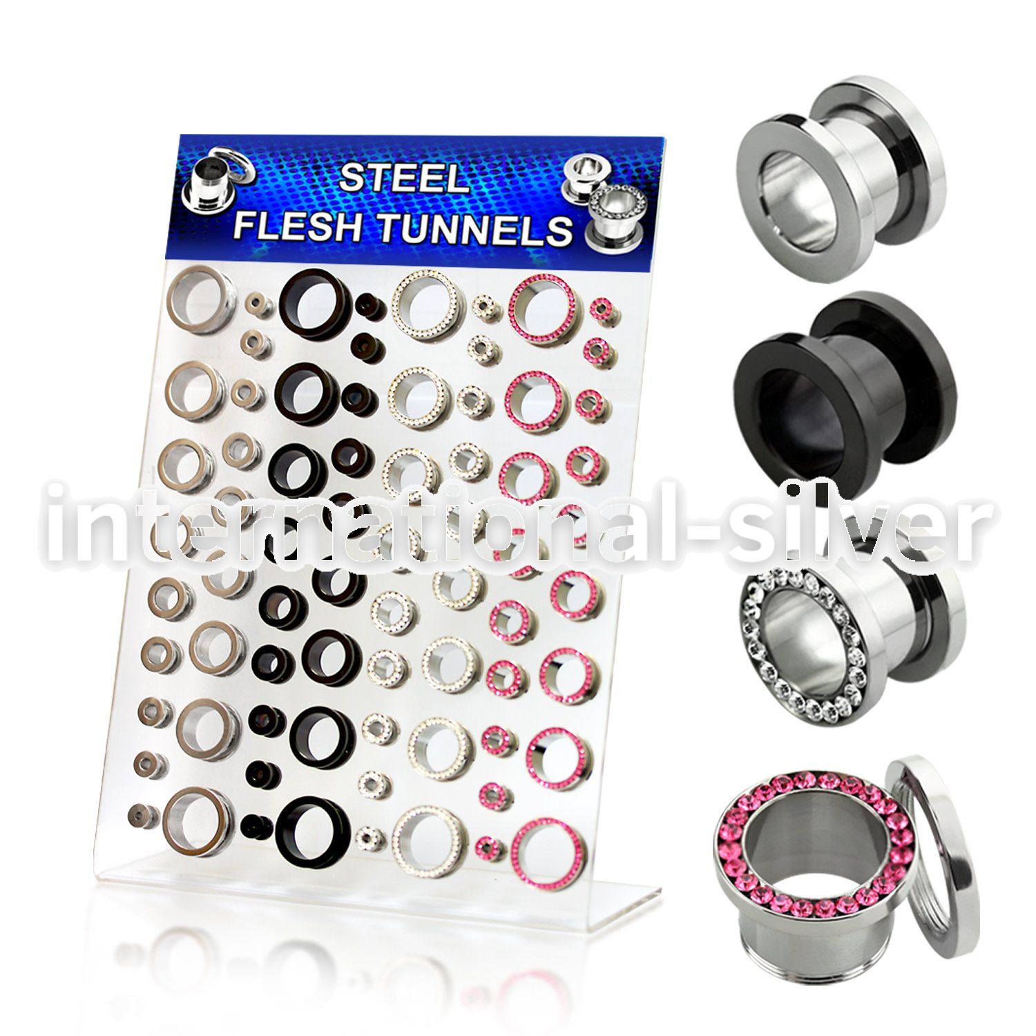 dapg38 tunnels gauges surgical steel 316l ear lobe