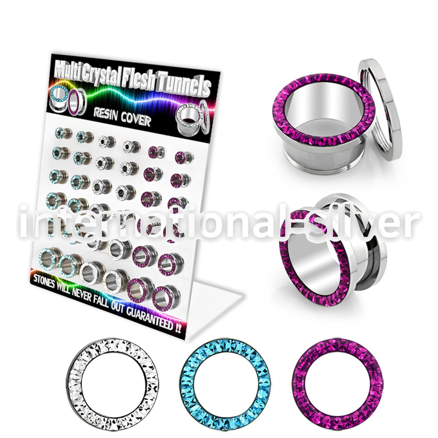 dapg63 tunnels gauges surgical steel 316l ear lobe