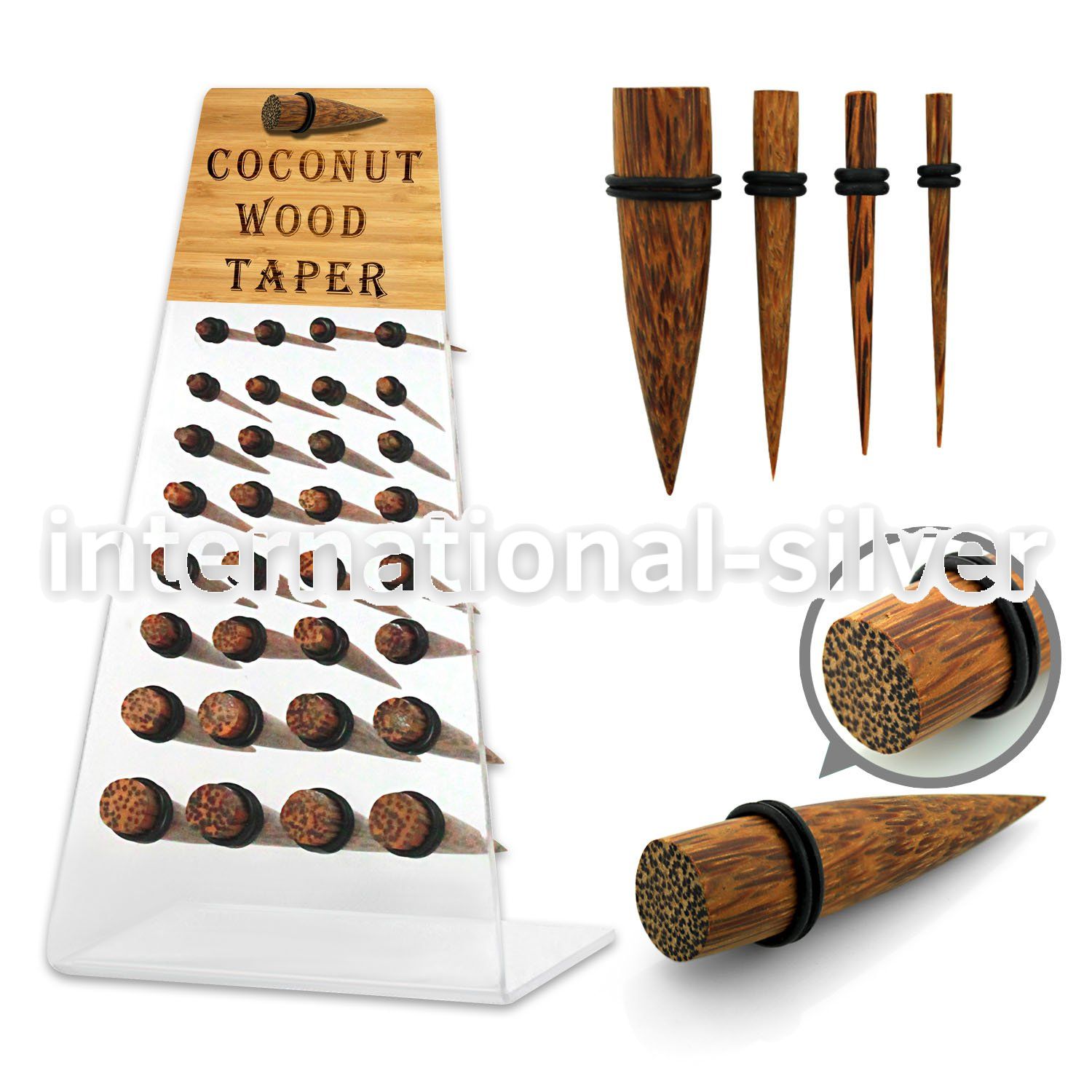 dapg65 tapers organic body jewelry ear lobe