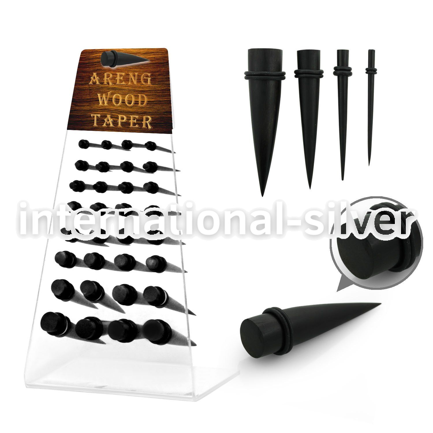 dapg66 tapers organic body jewelry ear lobe