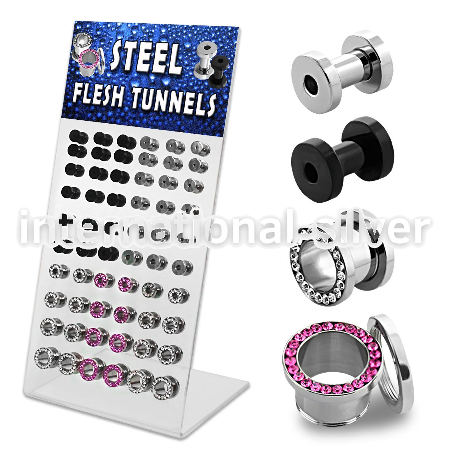 dapg67 tunnels gauges surgical steel 316l ear lobe
