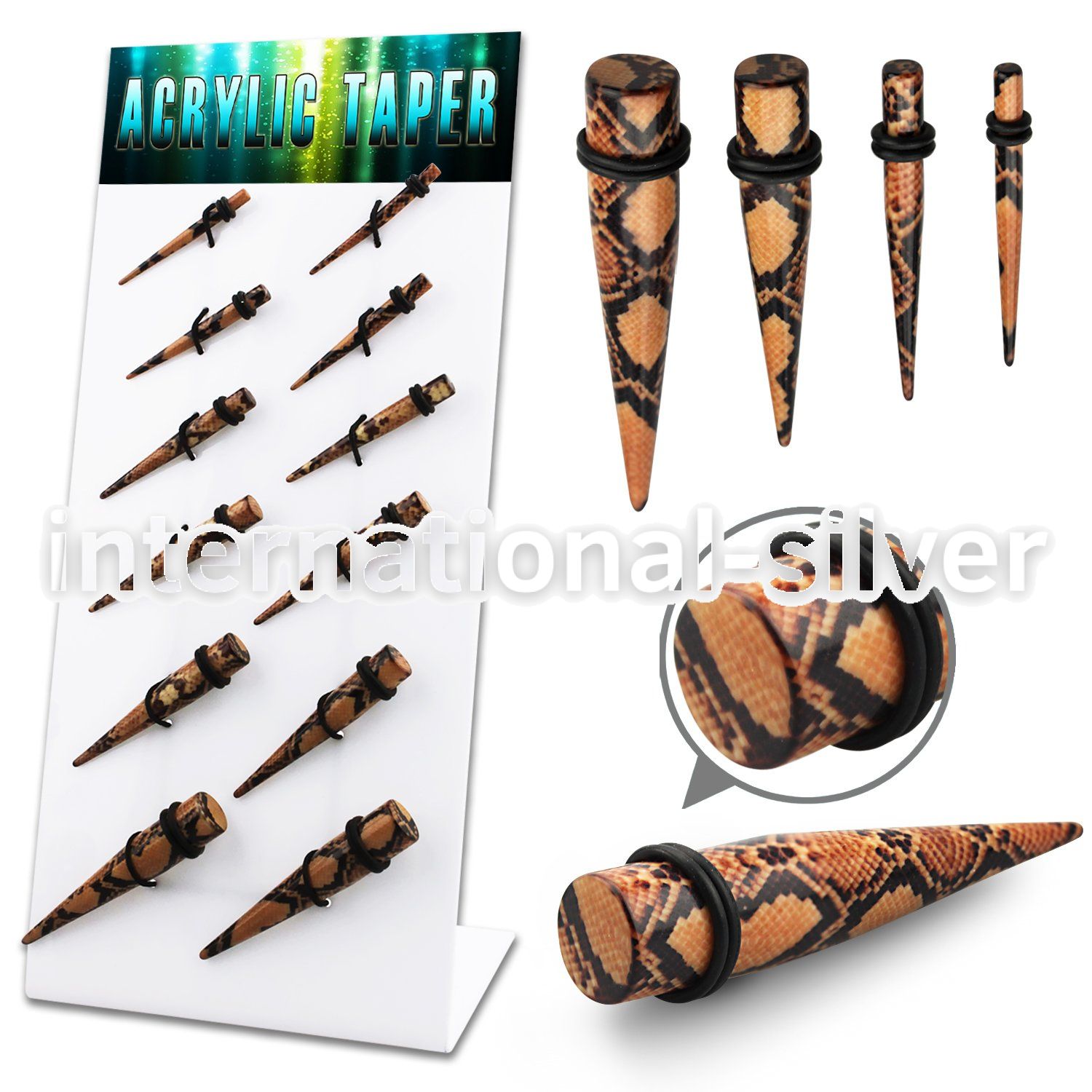 dapg88 tapers acrylic body jewelry ear lobe