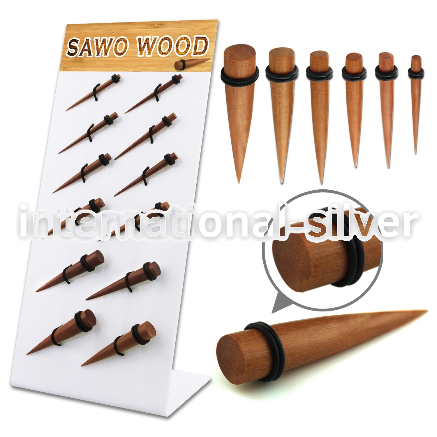 dapg92 tapers organic body jewelry ear lobe