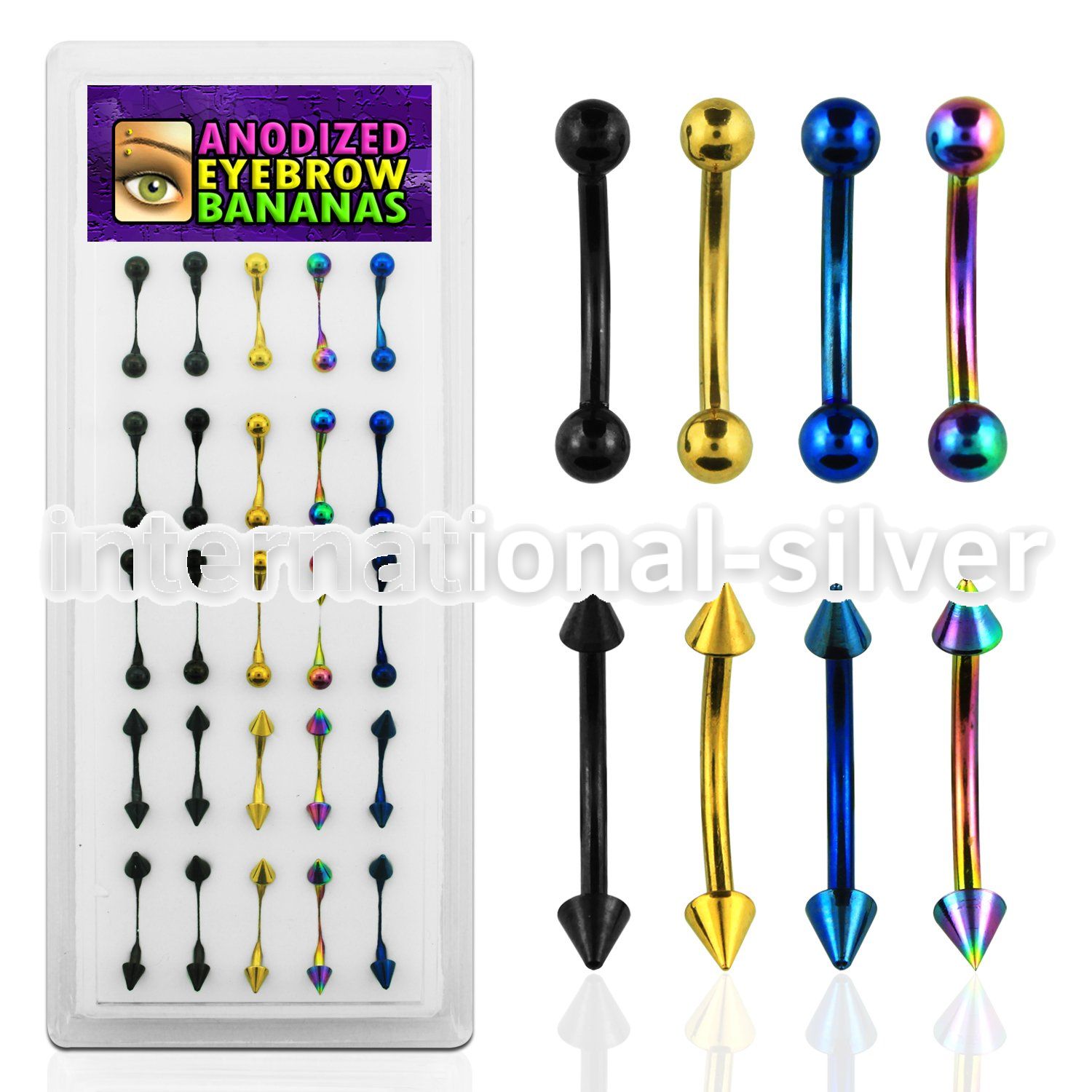 dbnem9 micro curved barbells anodized surgical steel 316l eyebrow