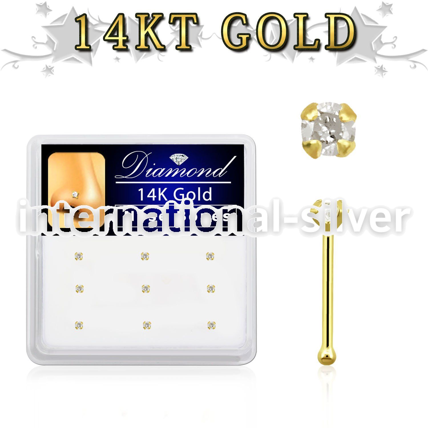 dgnb15 nose bone gold nose