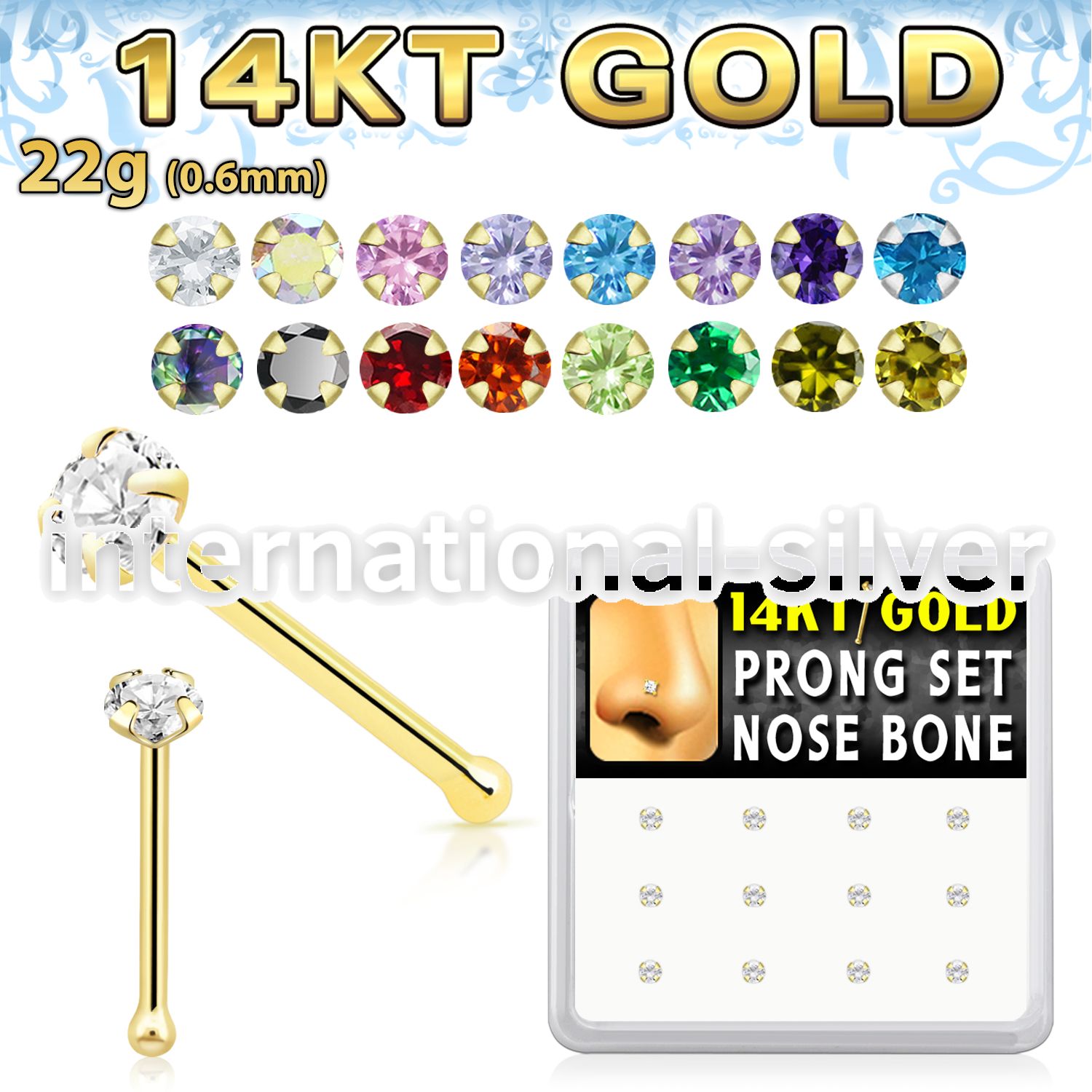 dgnb6 nose bone gold nose