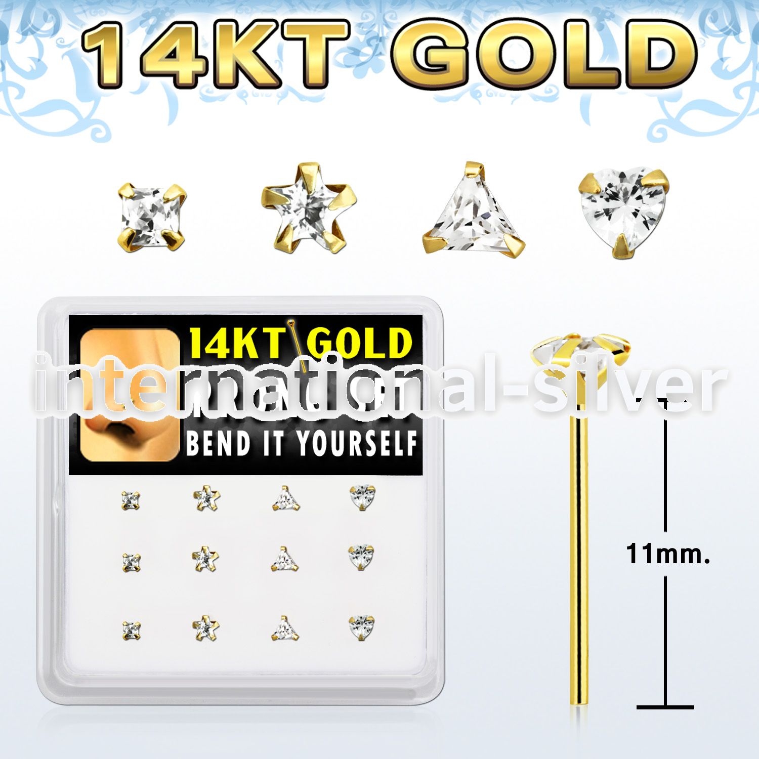 dgys13 gold nose hoops nose piercing