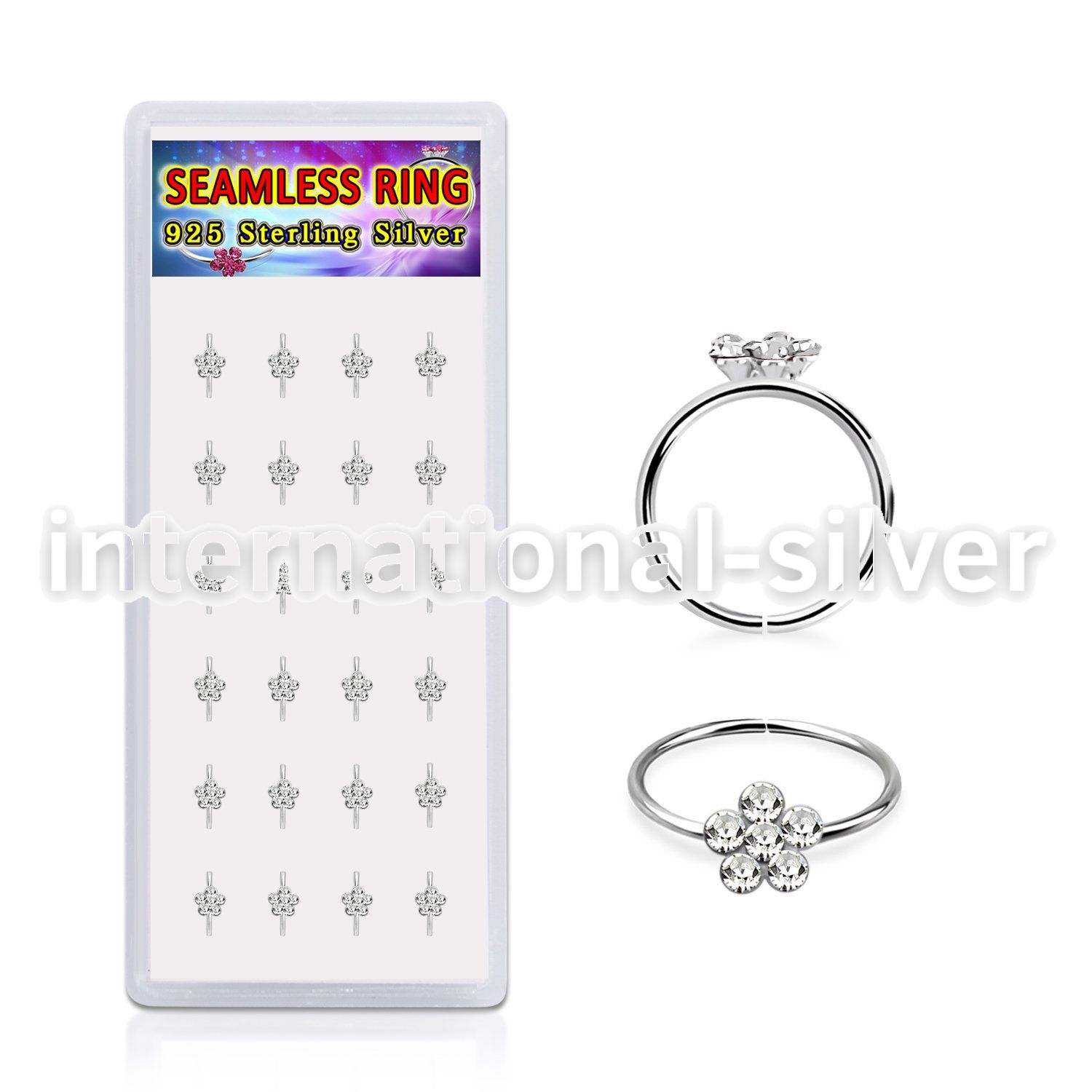 dhfc24s 925 silver nose hoops nose piercing