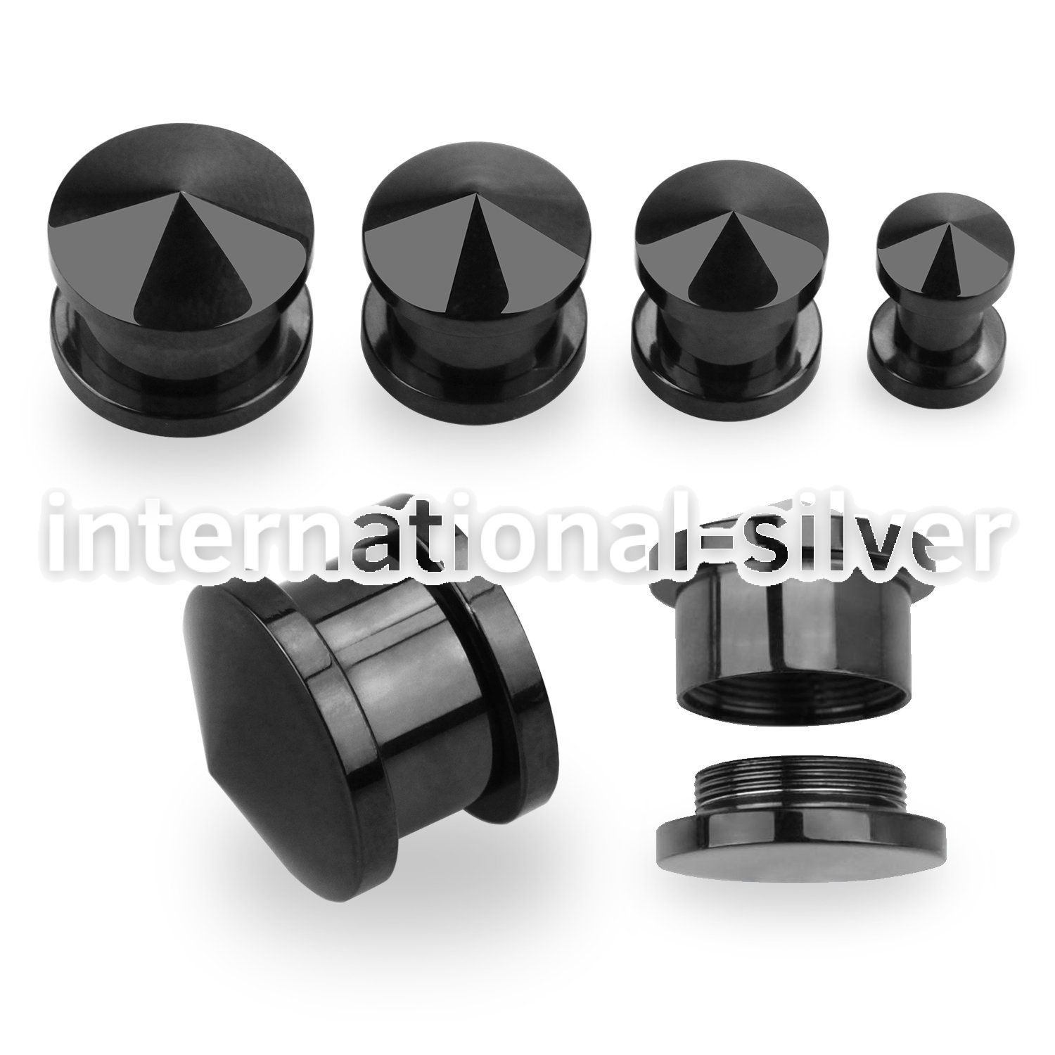 dhtp plugs gauges anodized surgical steel 316l ear lobe