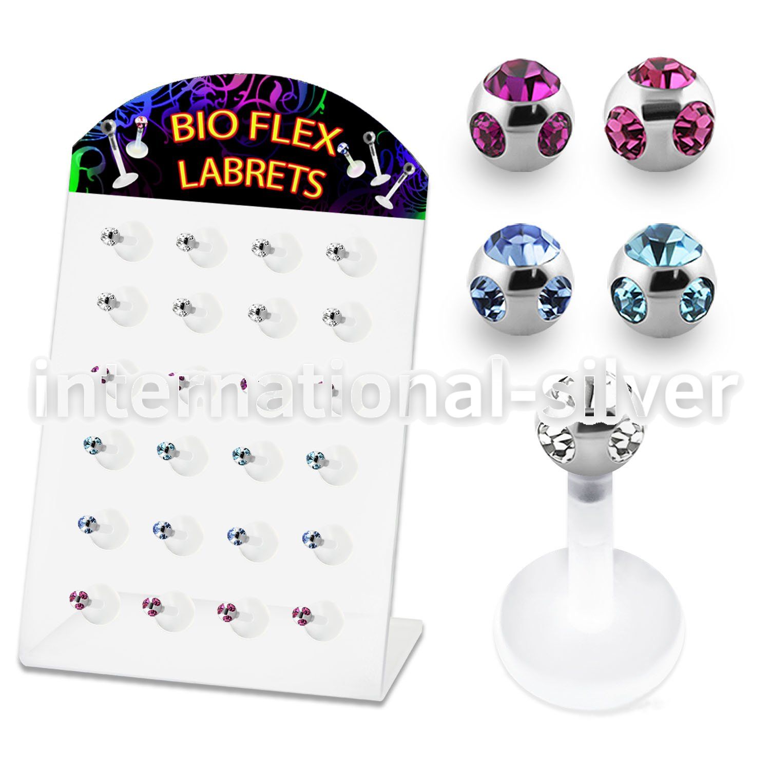 dlbica labrets lip rings bioflex ptfe labrets chin