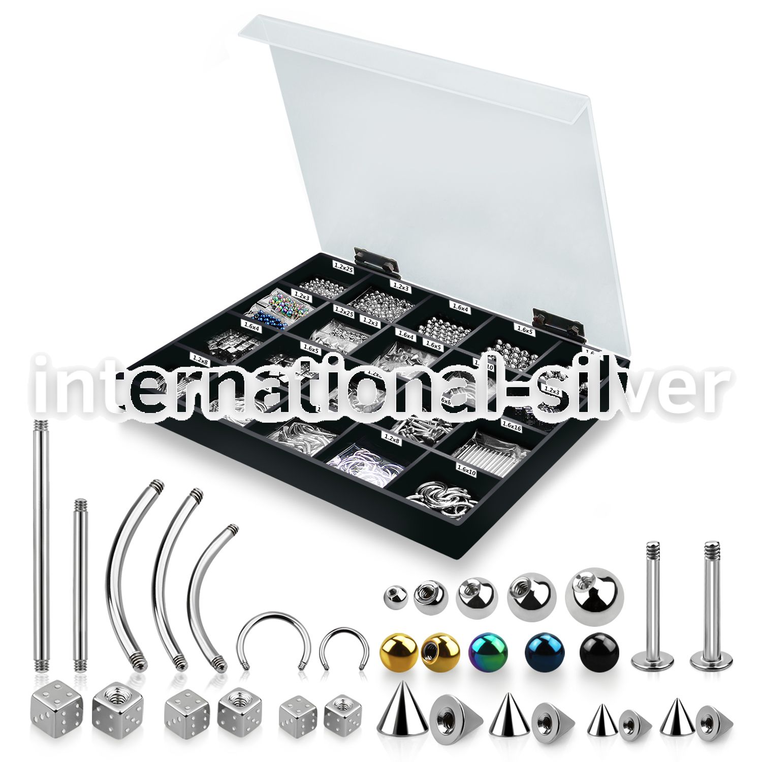 dmbj13 loose body jewelry parts surgical steel 316l belly button