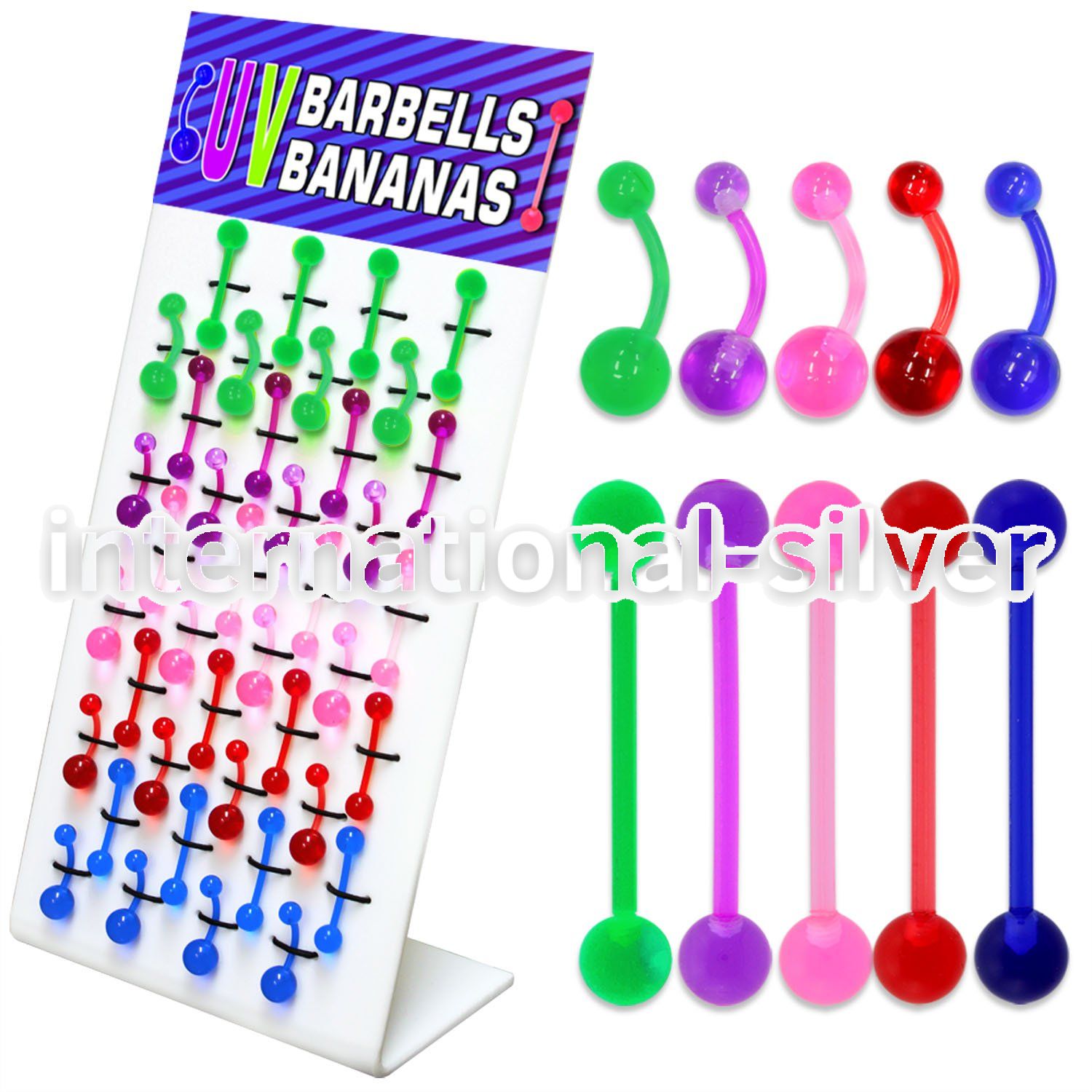 dmvbj straight barbells acrylic body jewelry belly button