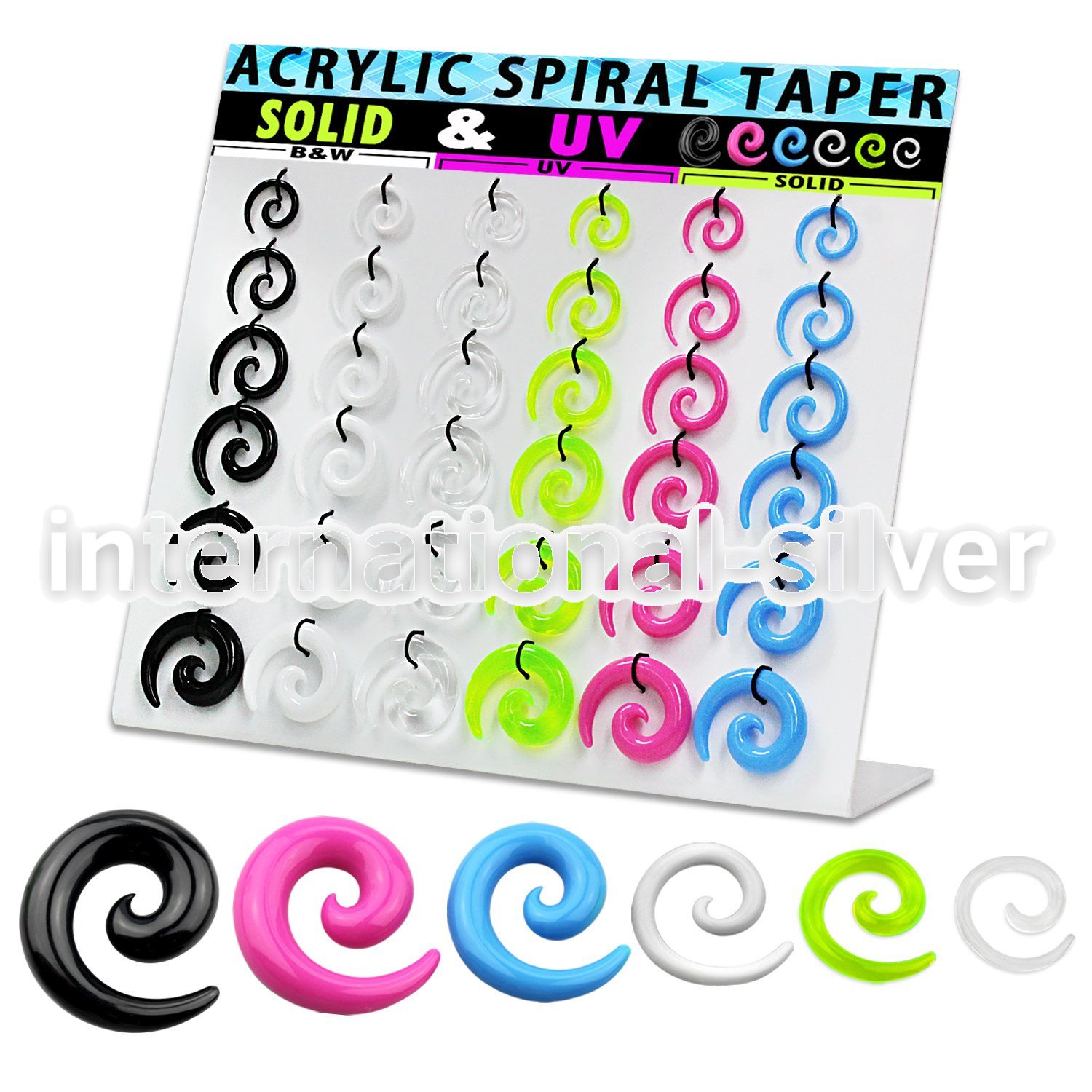 dmxp16 tapers acrylic body jewelry ear lobe