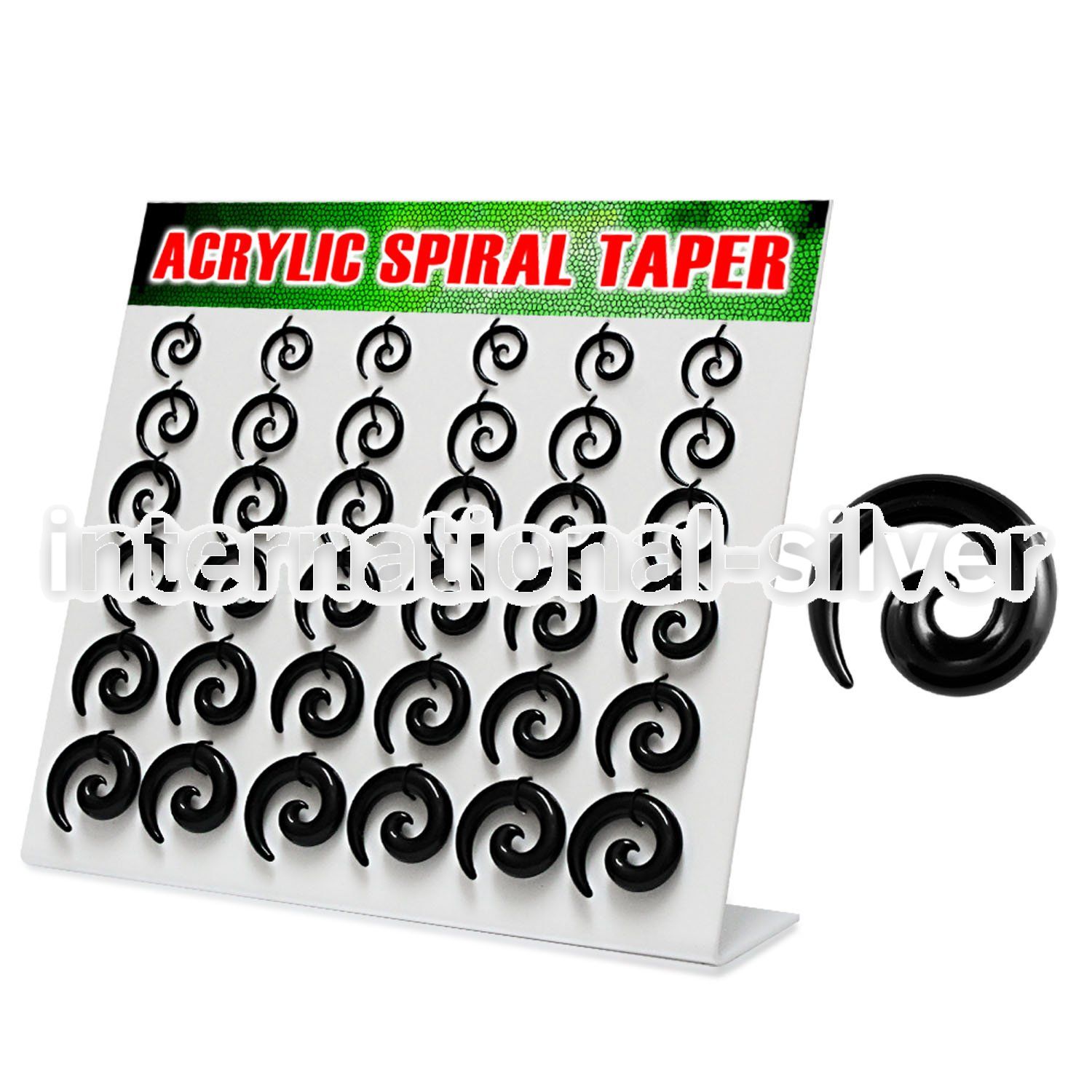 dmxp6a tapers acrylic body jewelry ear lobe