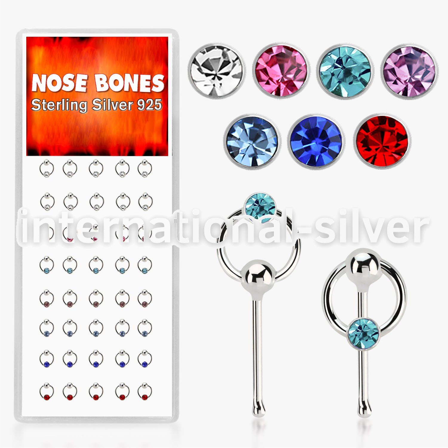 dnbrm1 nose bone silver 925 nose