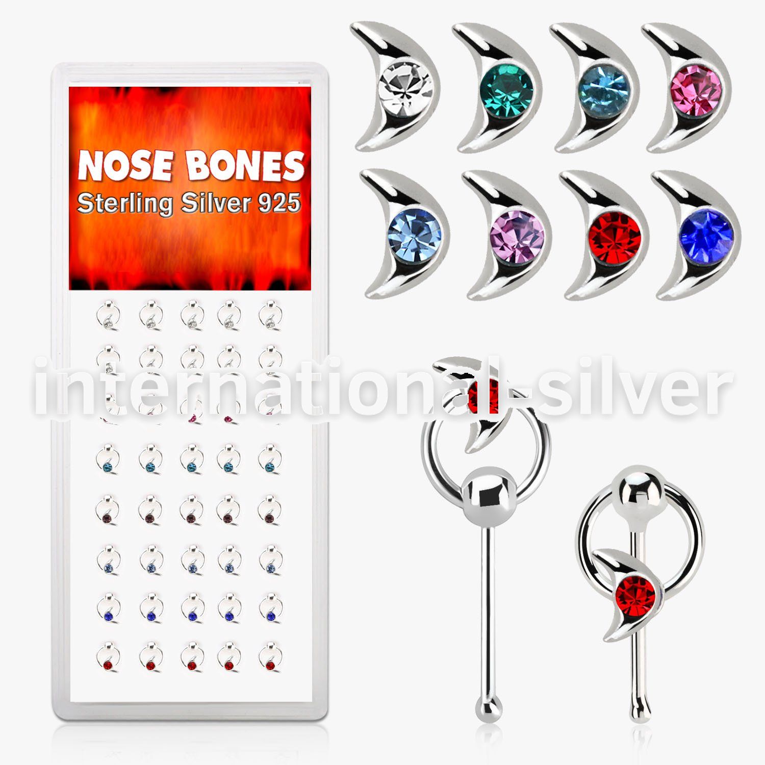 dnbrm2 nose bone silver 925 nose