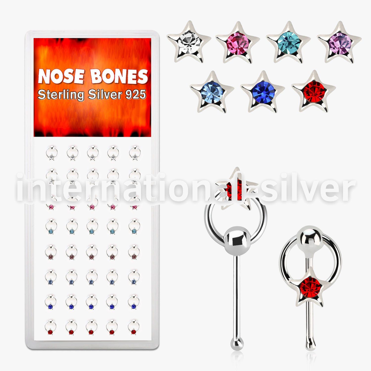 dnbrm3 nose bone silver 925 nose