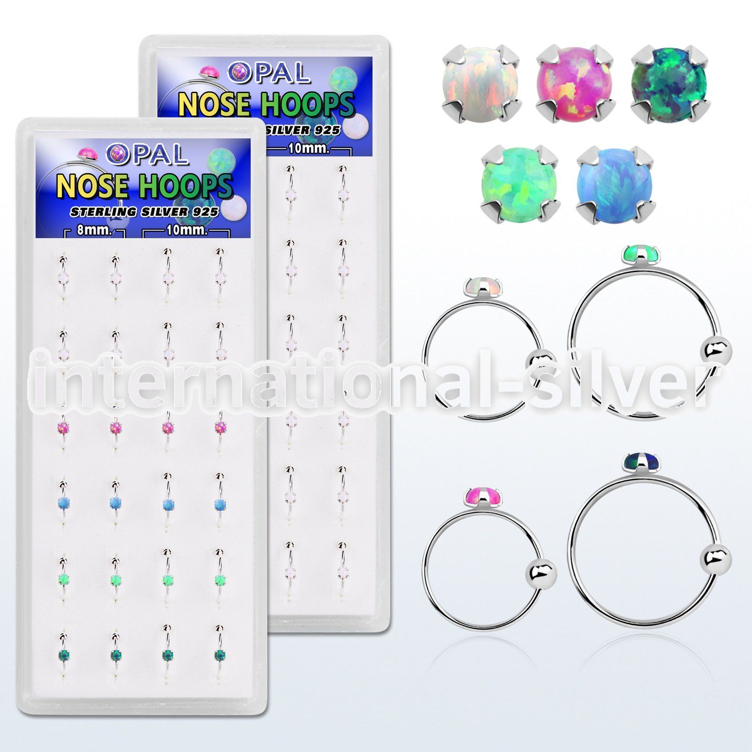 dnsm109 nose hoop silver 925 nose