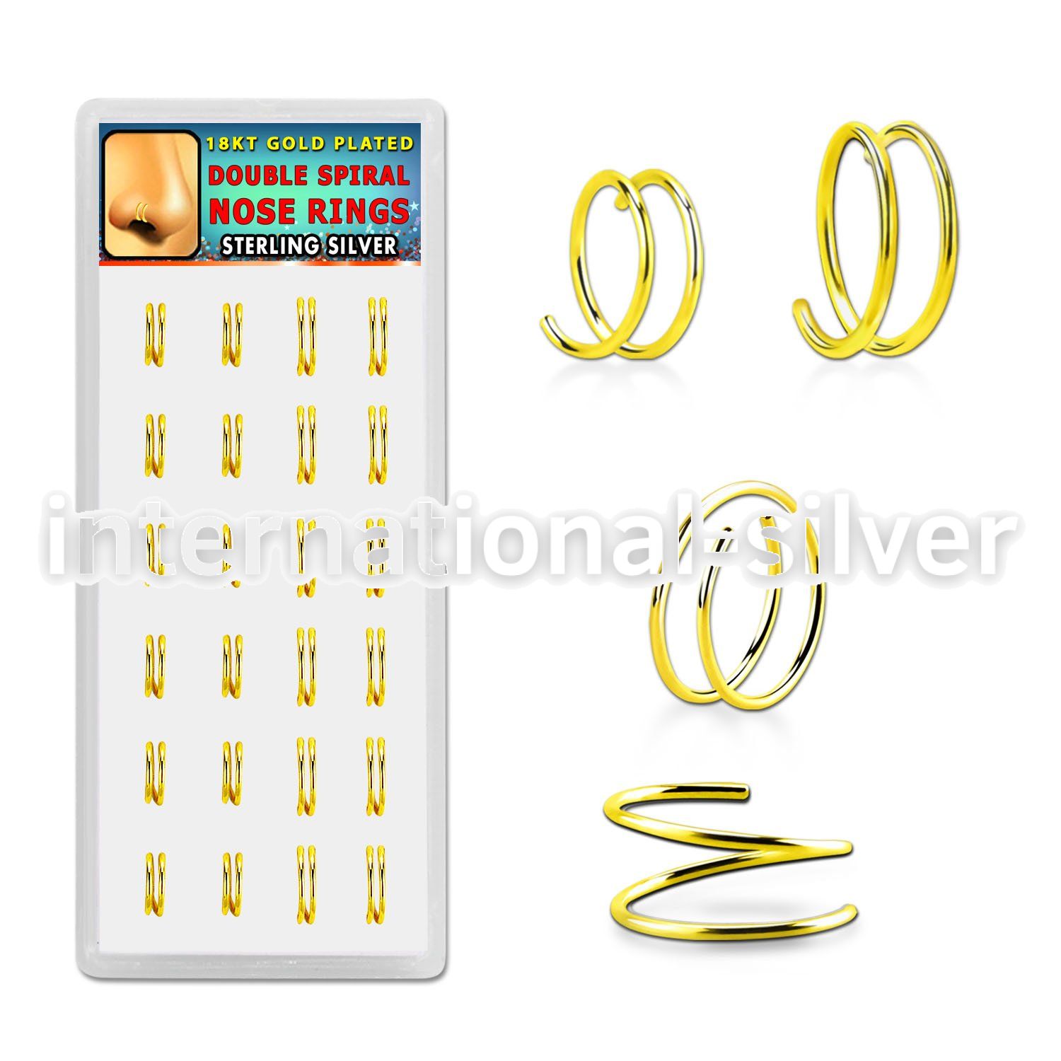 dnsm229 925 silver nose hoops nose  piercing