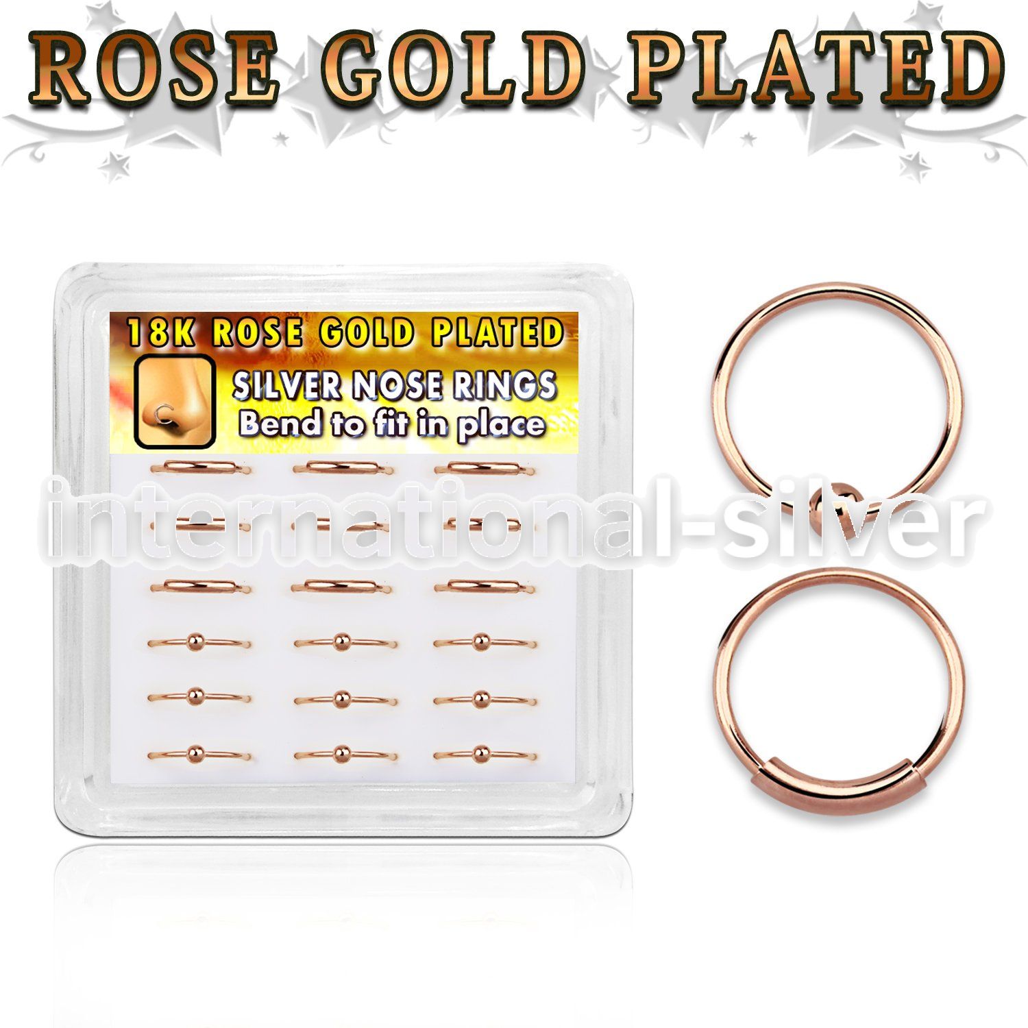 dnsm33 nose hoop silver 925 nose