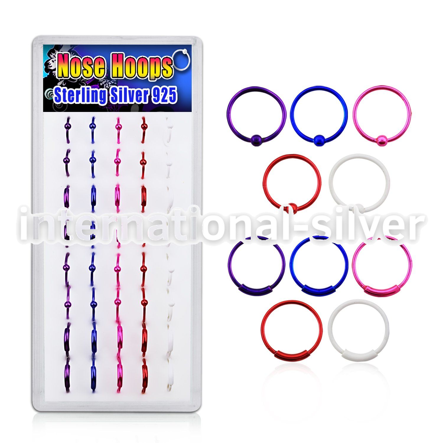 dnsm41 nose hoop silver 925 nose