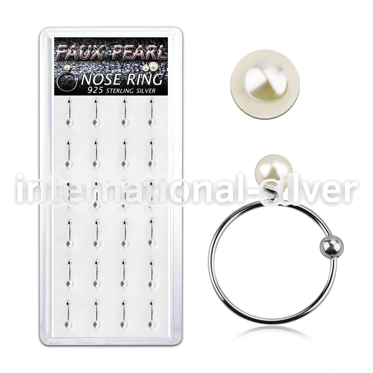 dnspr3 nose hoop silver 925 nose