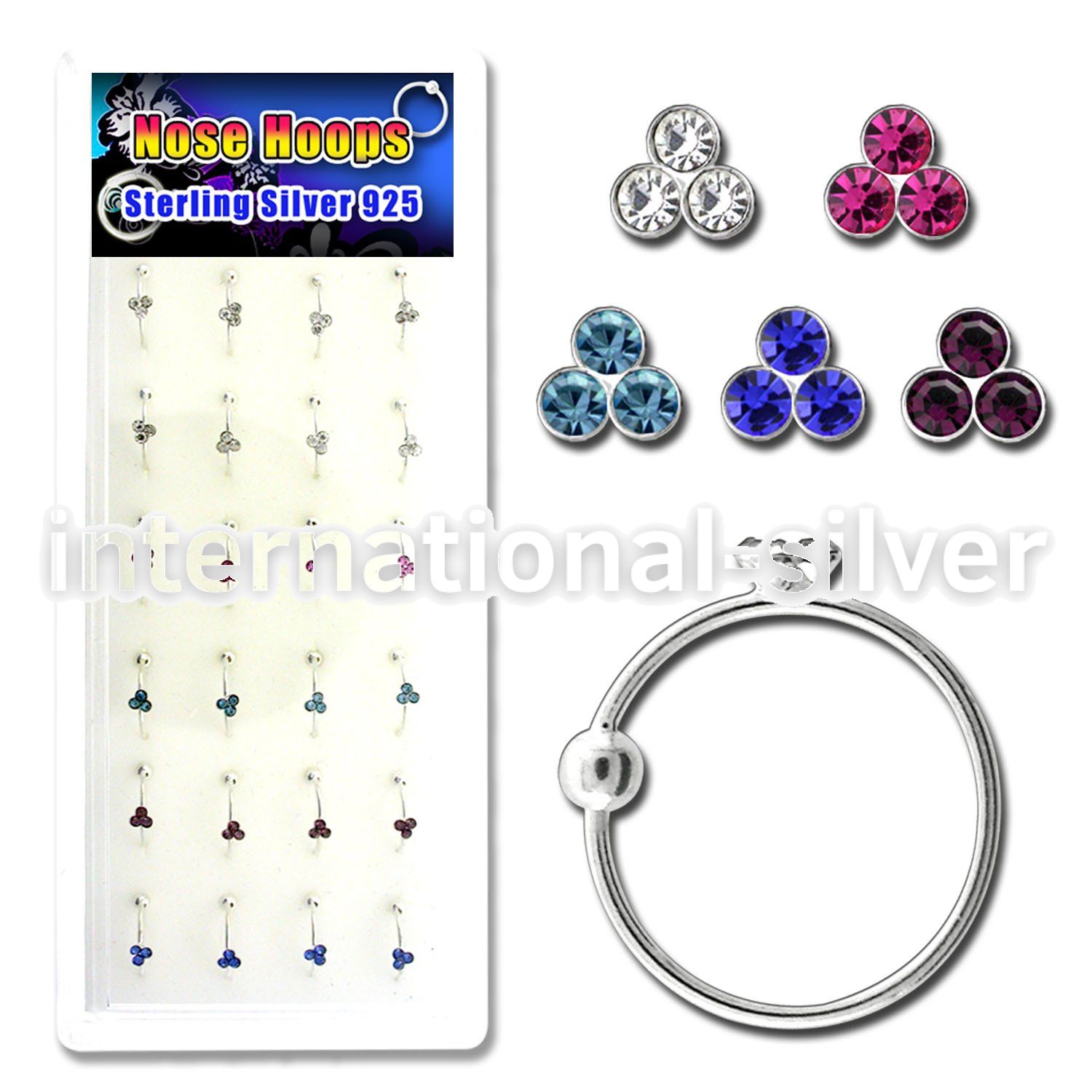 dnstrm nose hoop silver 925 nose