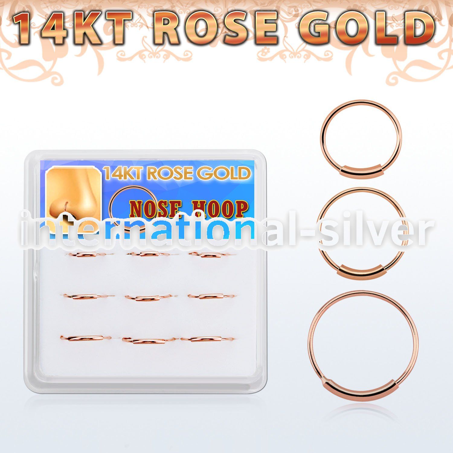 dr14nh2 nose hoop gold nose