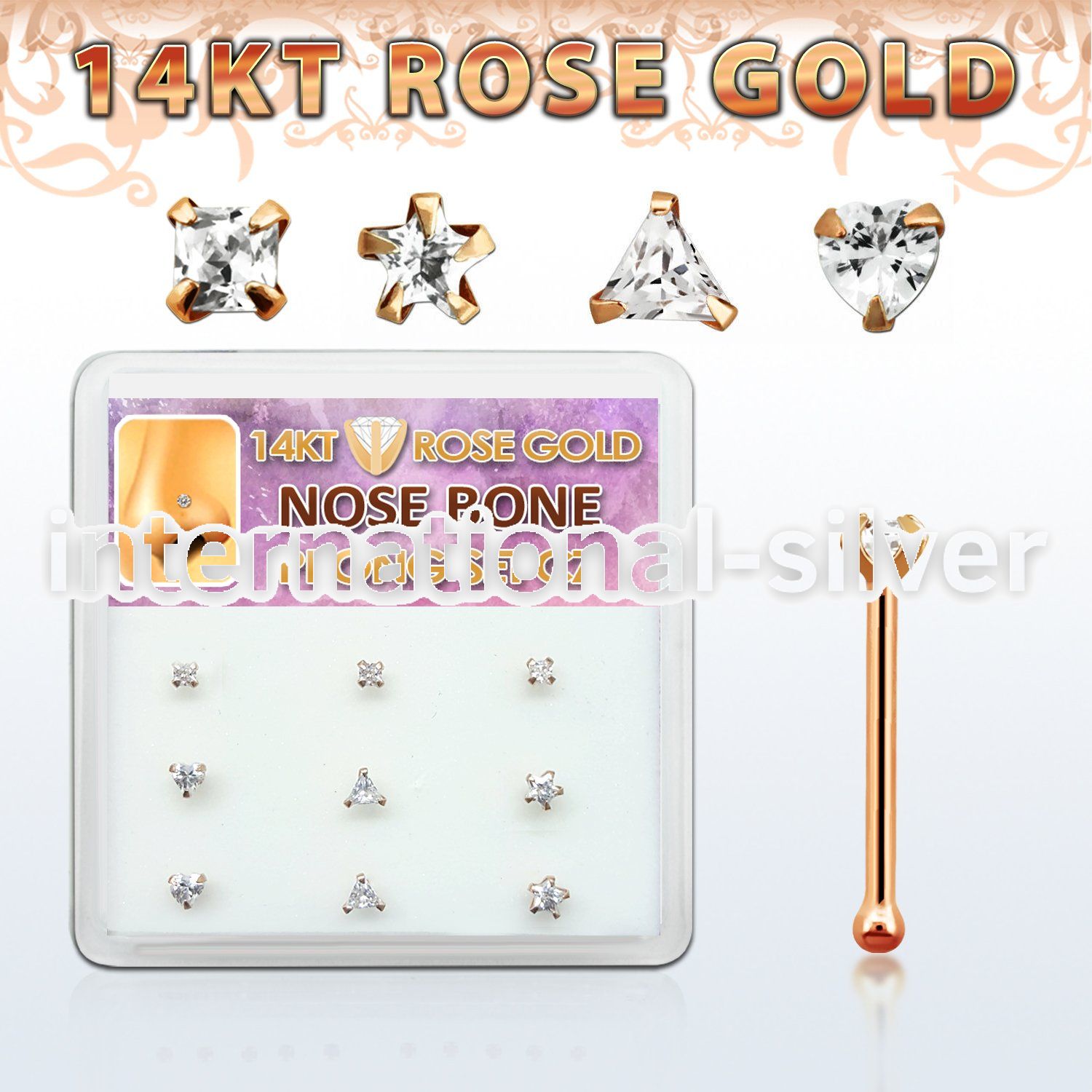 drnb13 nose bone gold nose