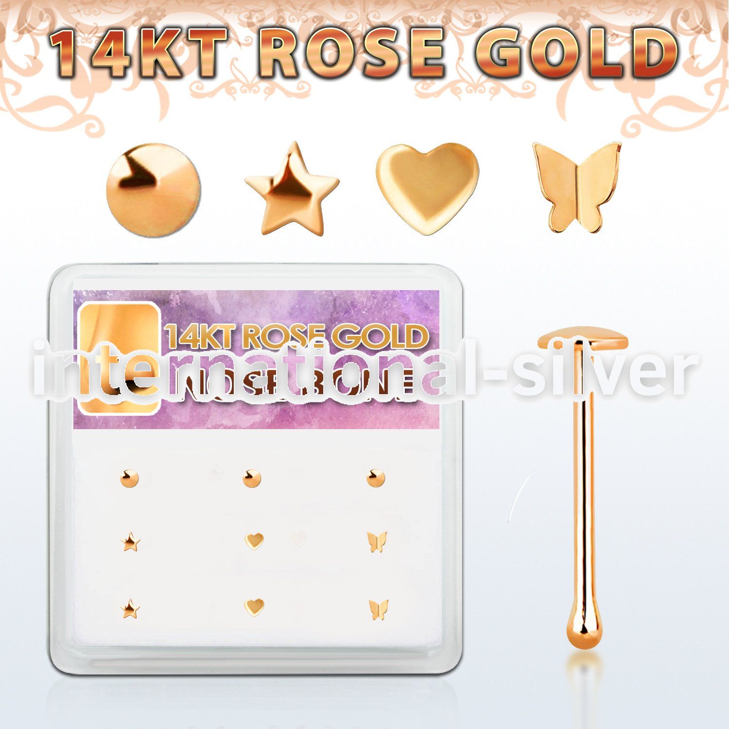 drnb9 nose bone gold nose