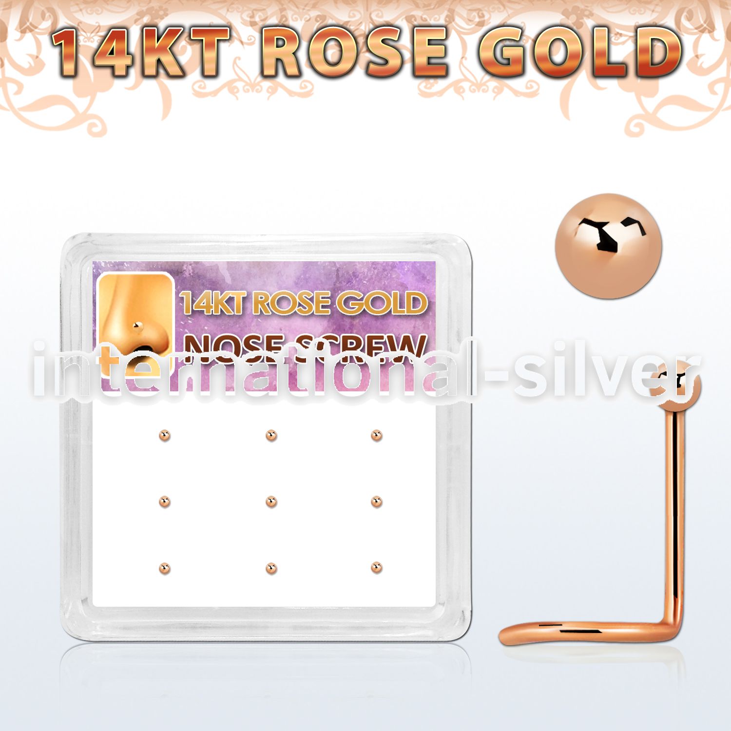 drsc1 925 silver nose screws and nose studs nose piercing