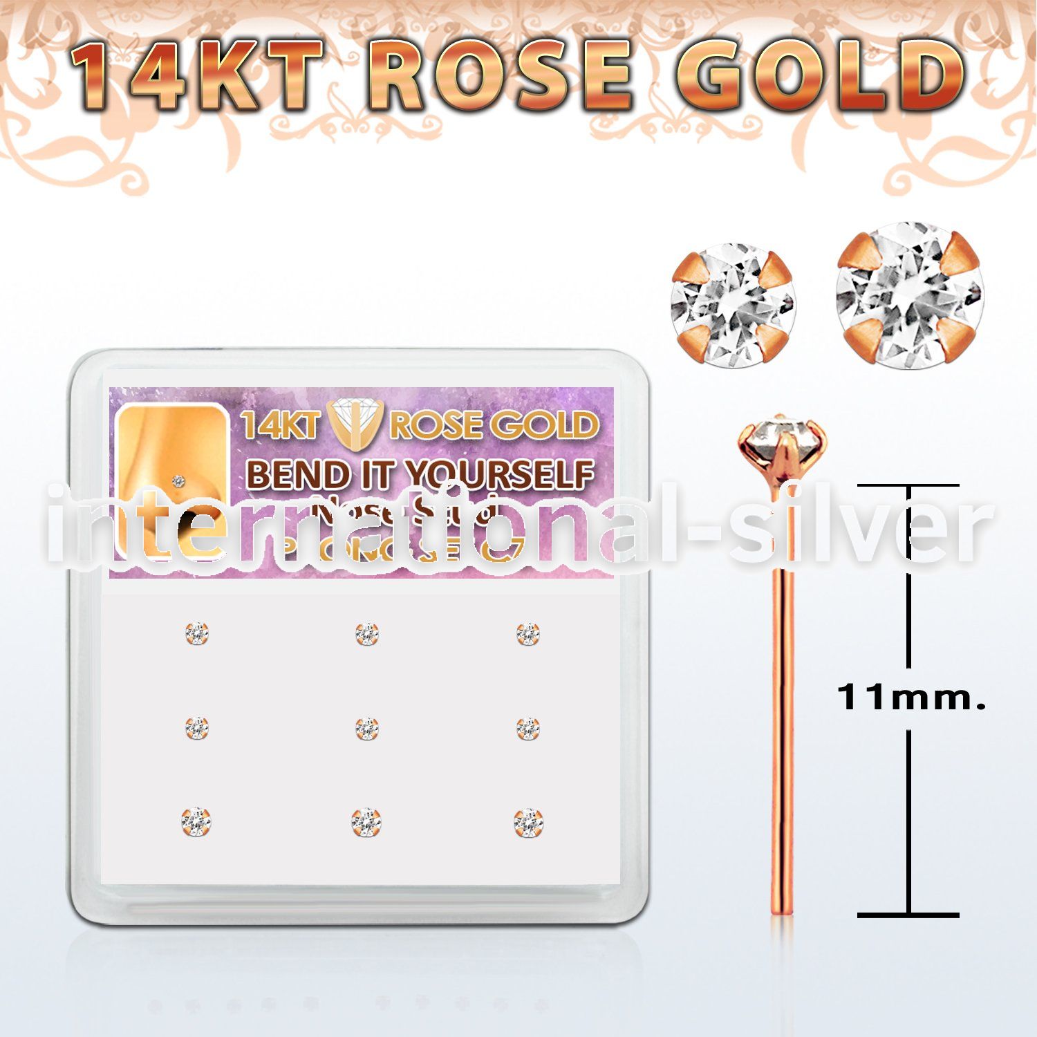 drys11 bend it to fit nose studs gold nose