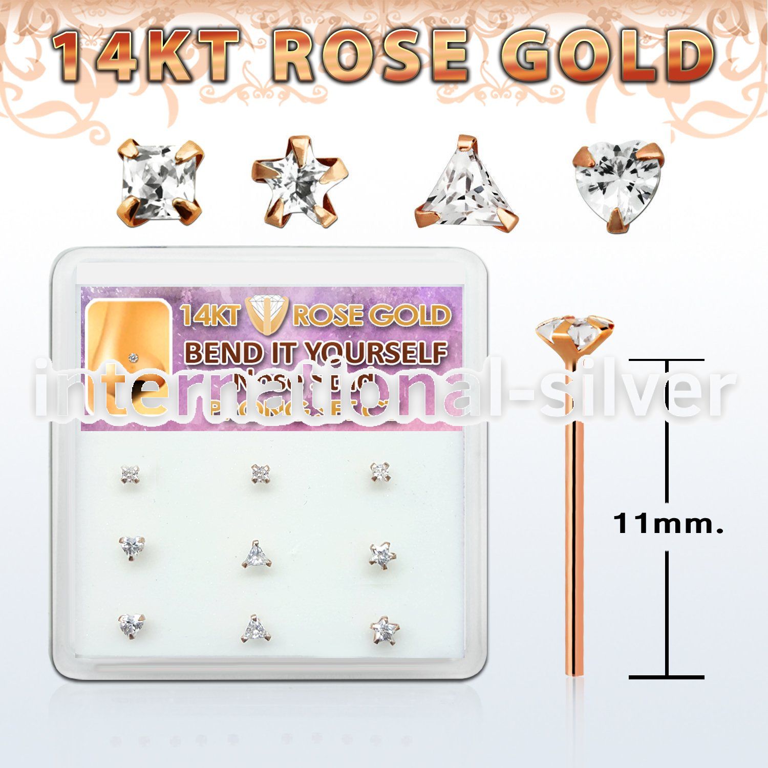 drys13 bend it to fit nose studs gold nose