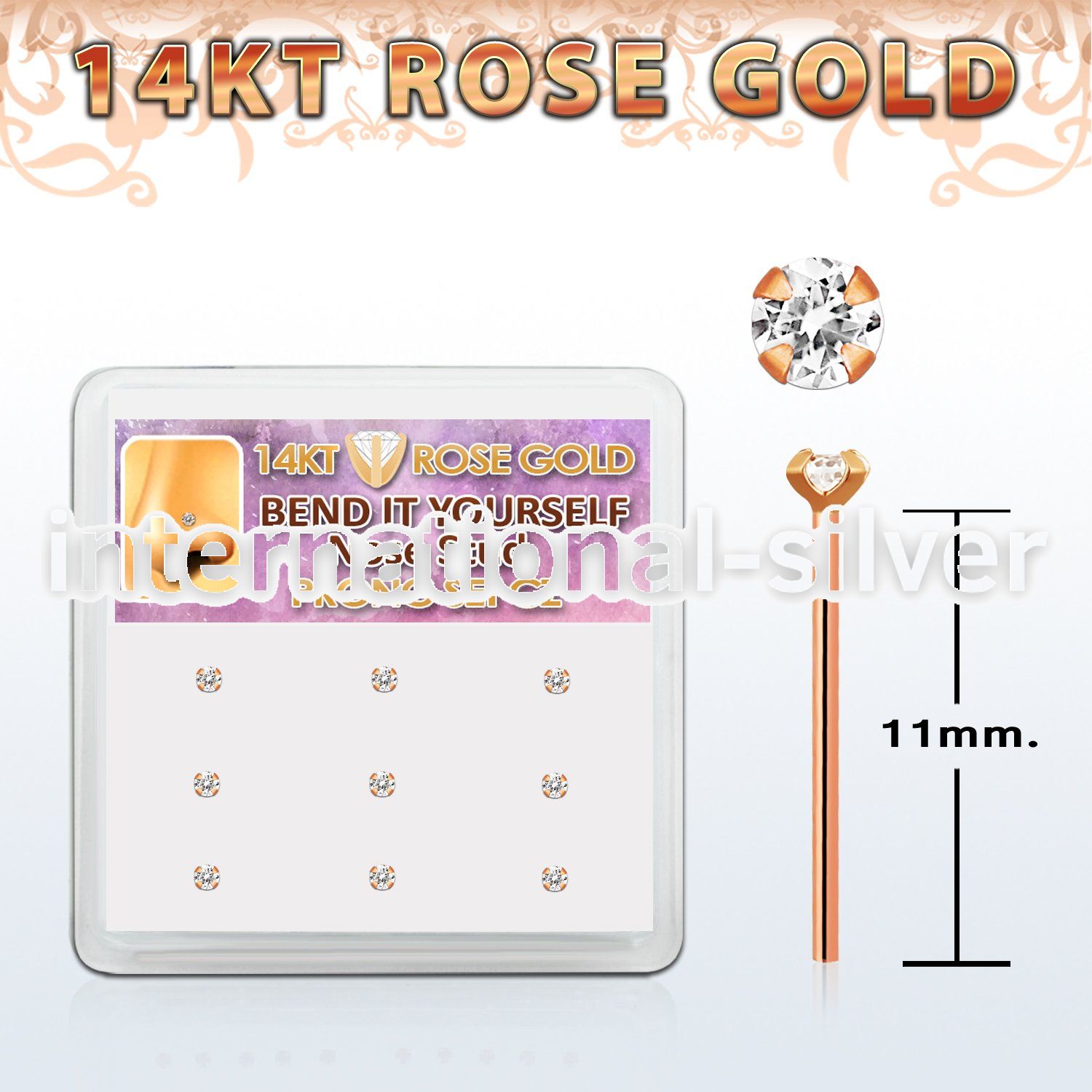 drys20 bend it to fit nose studs gold nose