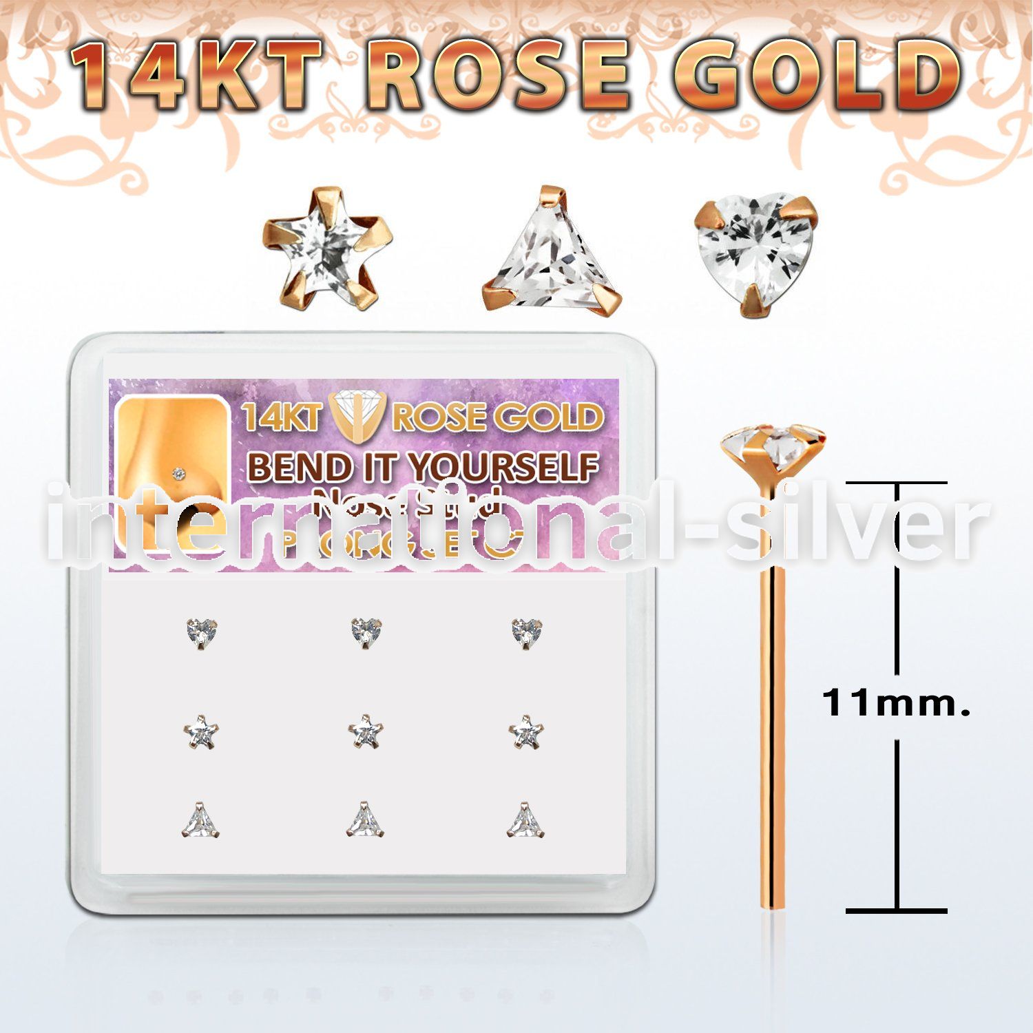 drys25 bend it to fit nose studs gold nose