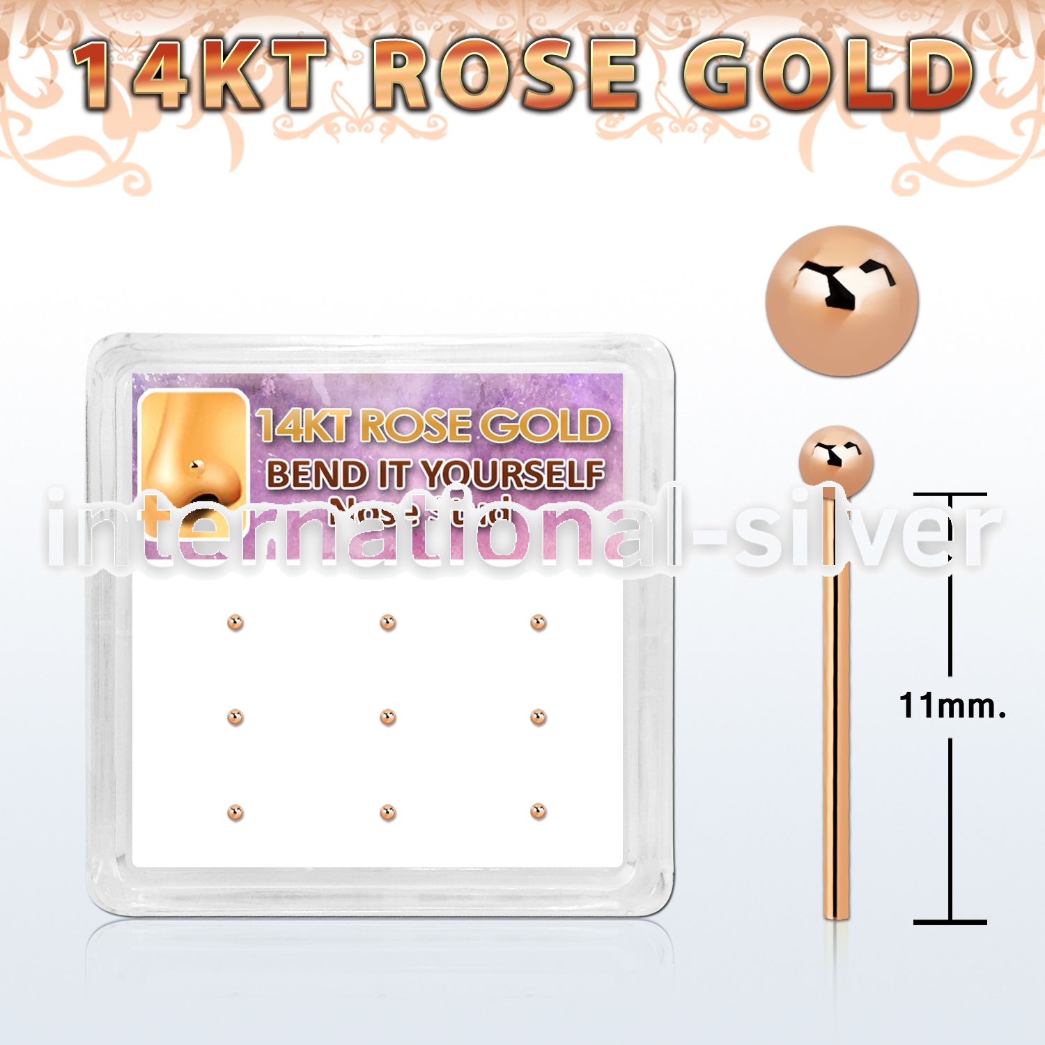 drys5 925 silver bend it yourself nose studs nose piercing