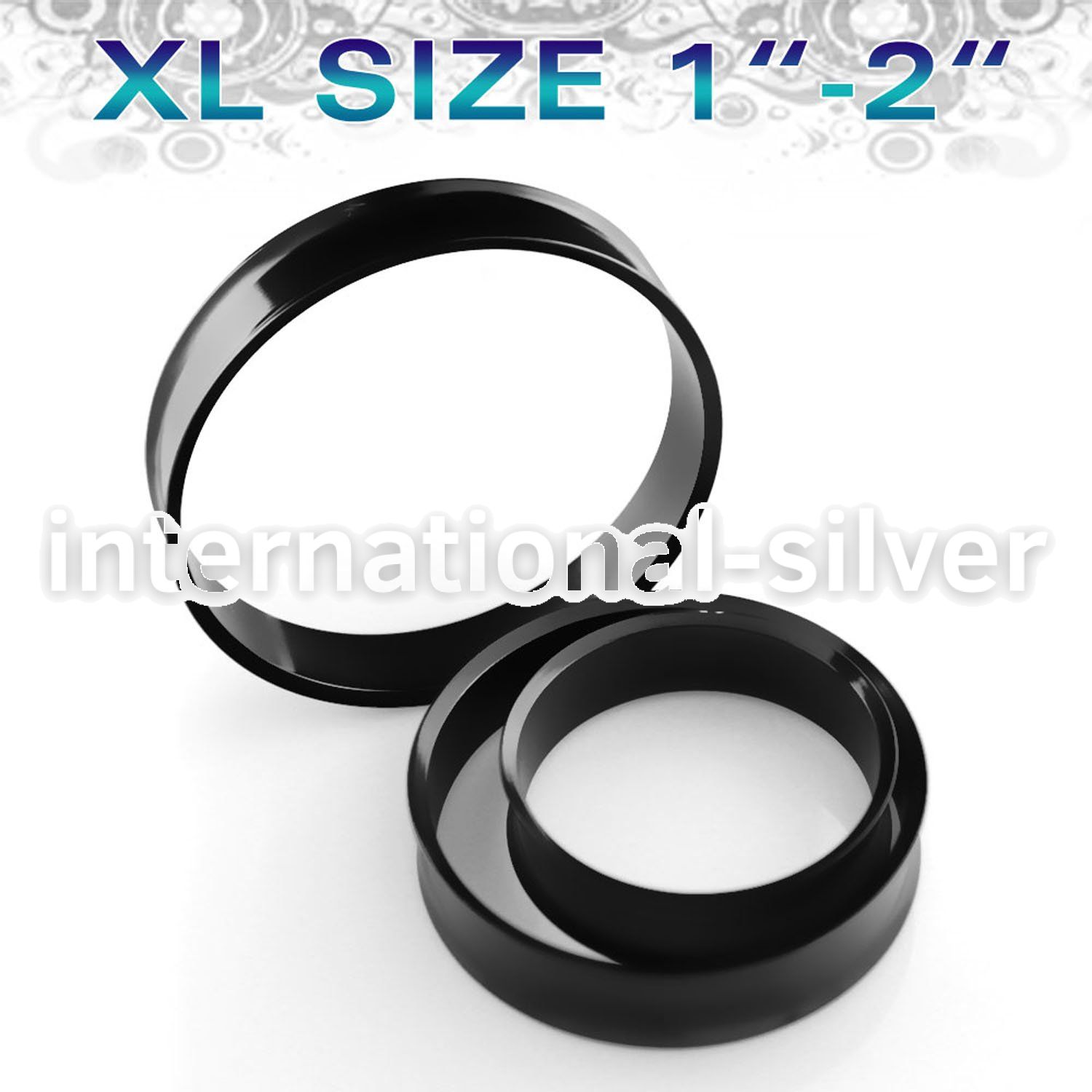 dtpgxl tunnels gauges anodized surgical steel 316l ear lobe