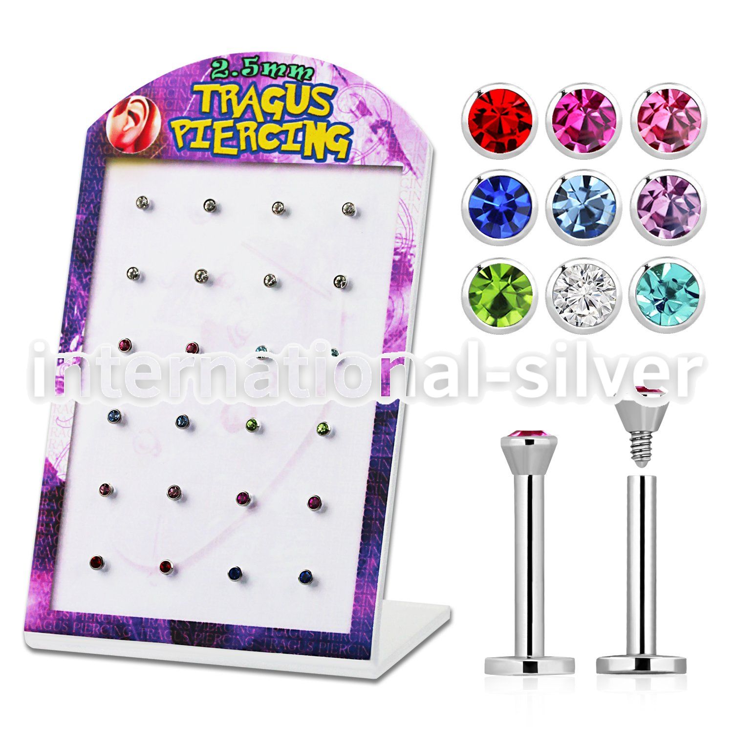 dtrg3 labrets lip rings surgical steel 316l tragus