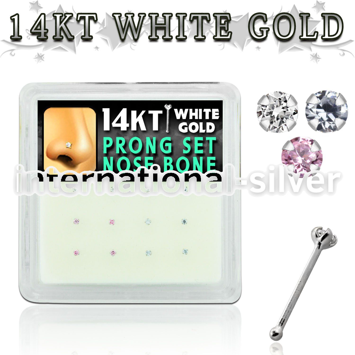 dwnb7 nose bone gold nose