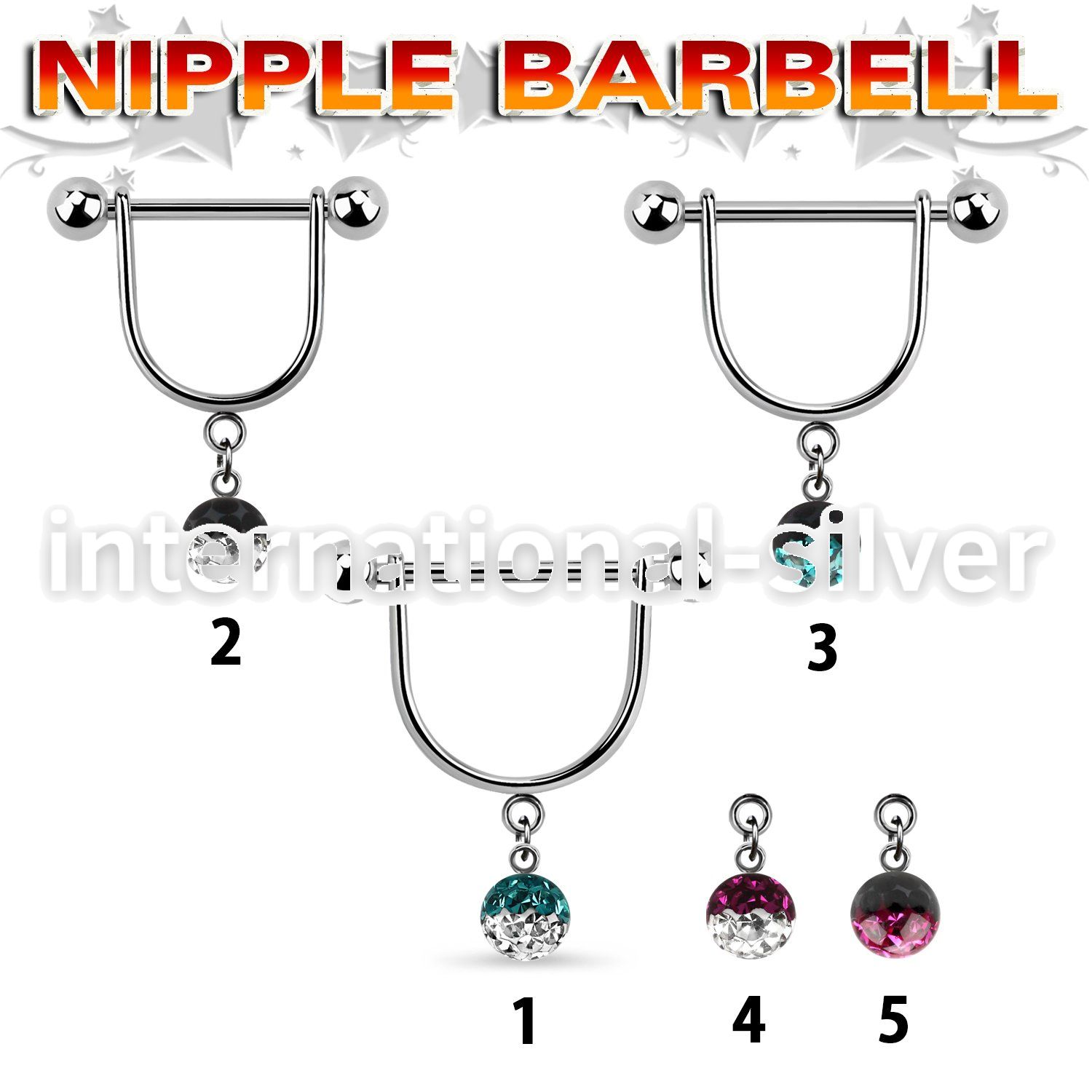 efrsnp6 straight barbells surgical steel 316l nipple