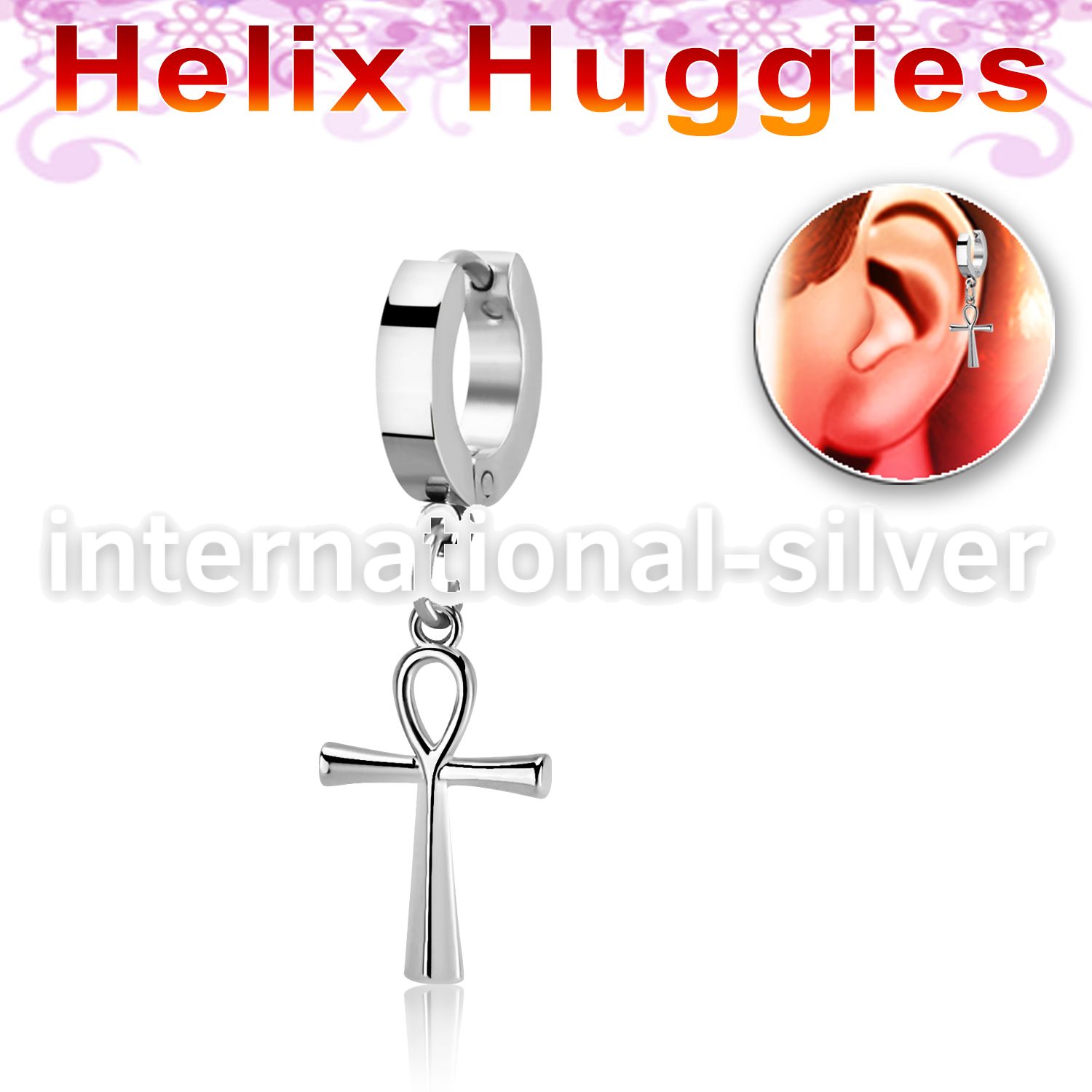 ehh769 stainless steel huggie piercing