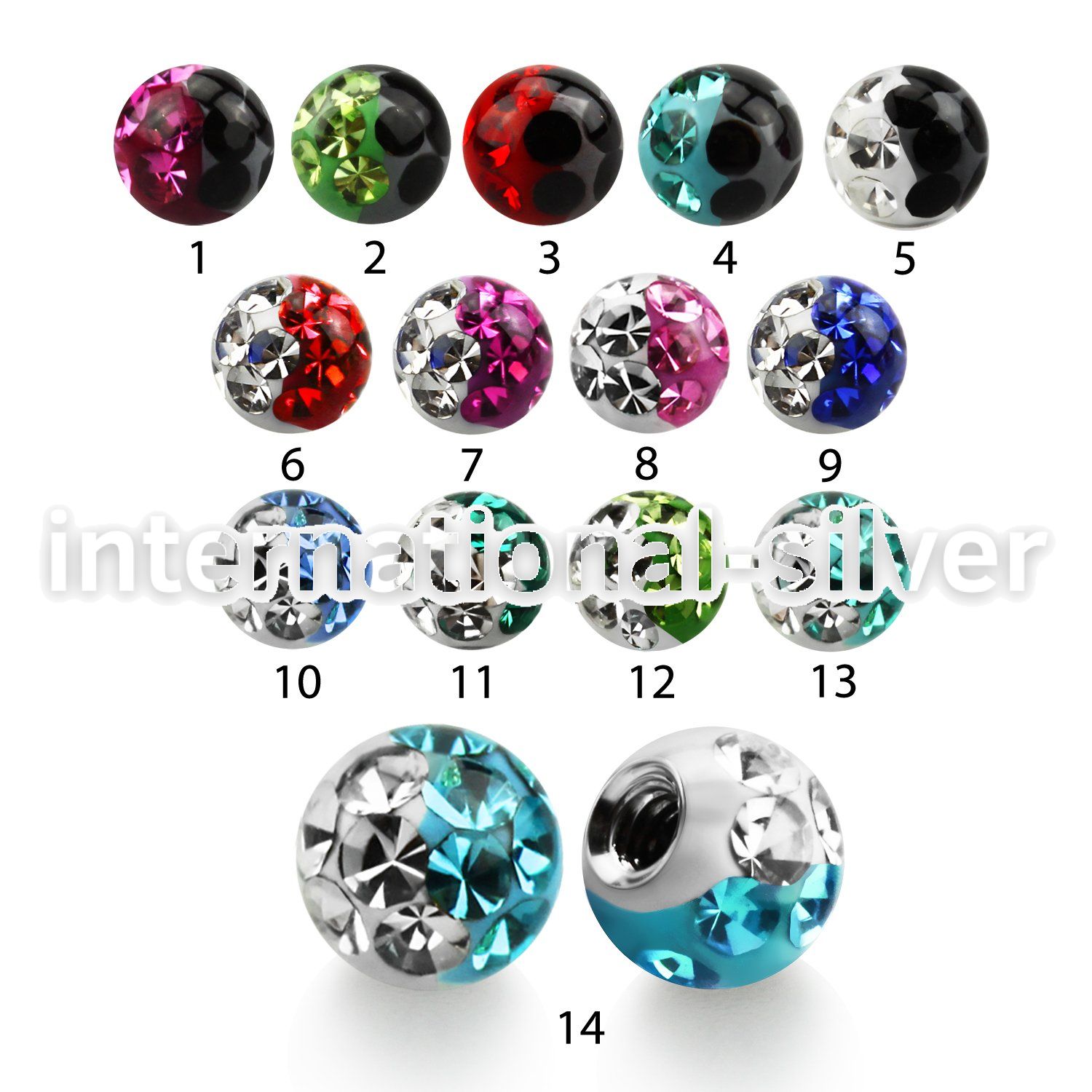 emfr3 loose body jewelry parts surgical steel 316l 