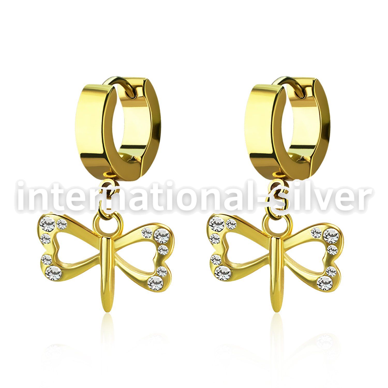 erg761 stainless steel huggie piercing