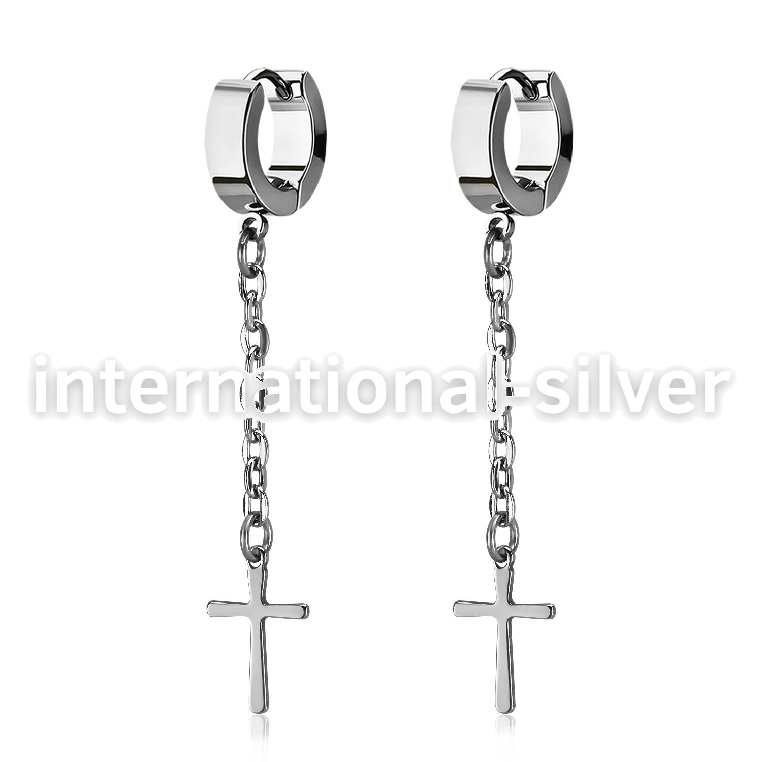 erhlcrs +stainless steel +huggie choose  piercing