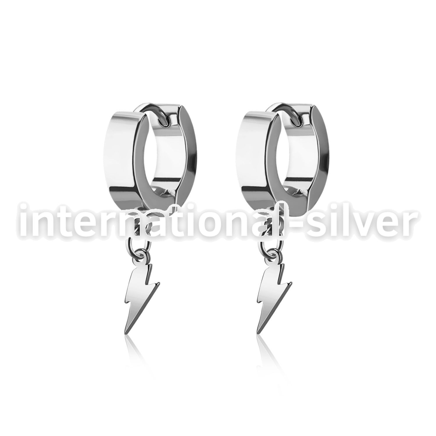 erhlit stainless steel +huggie choose  piercing