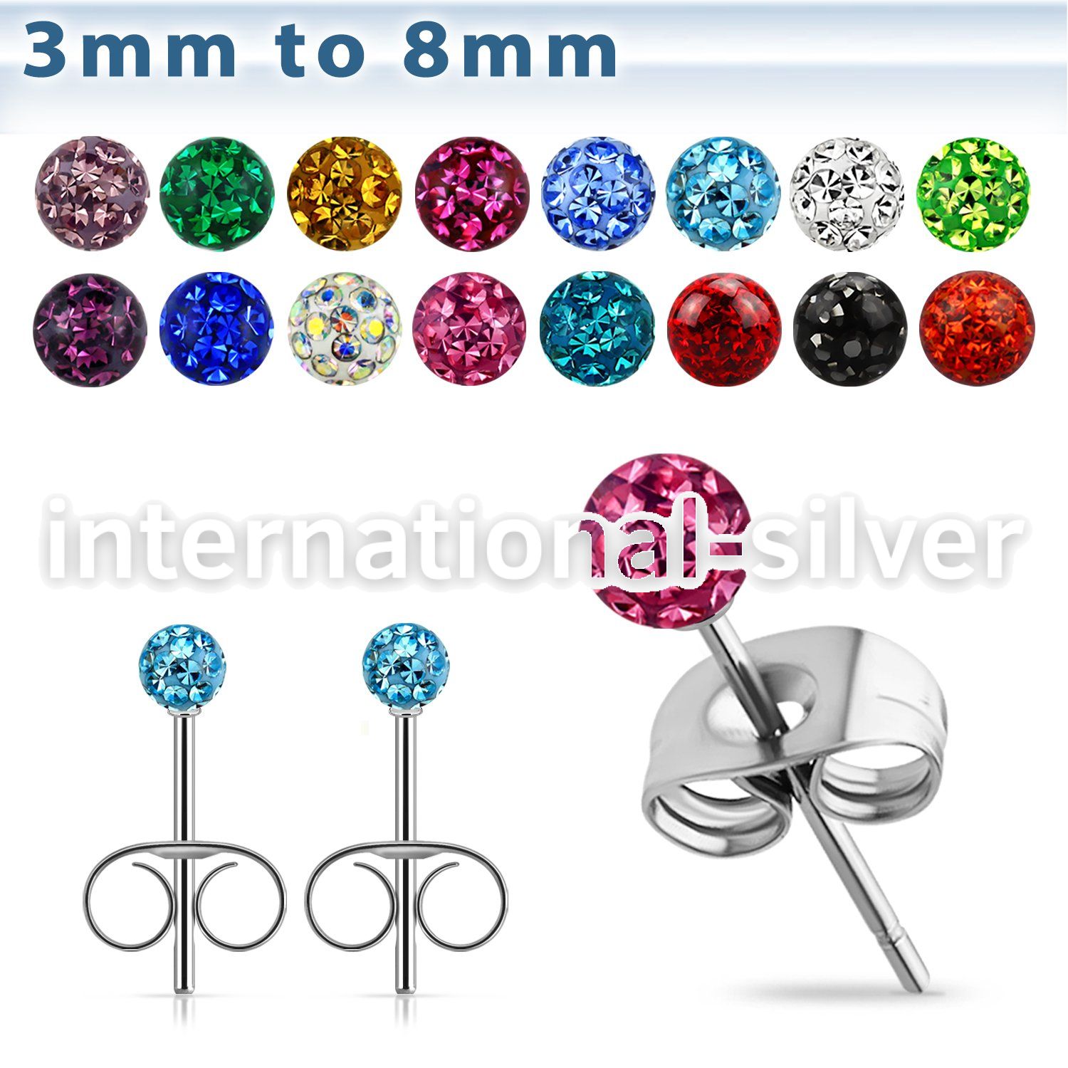 ermfr steel earring studs 20g ferido